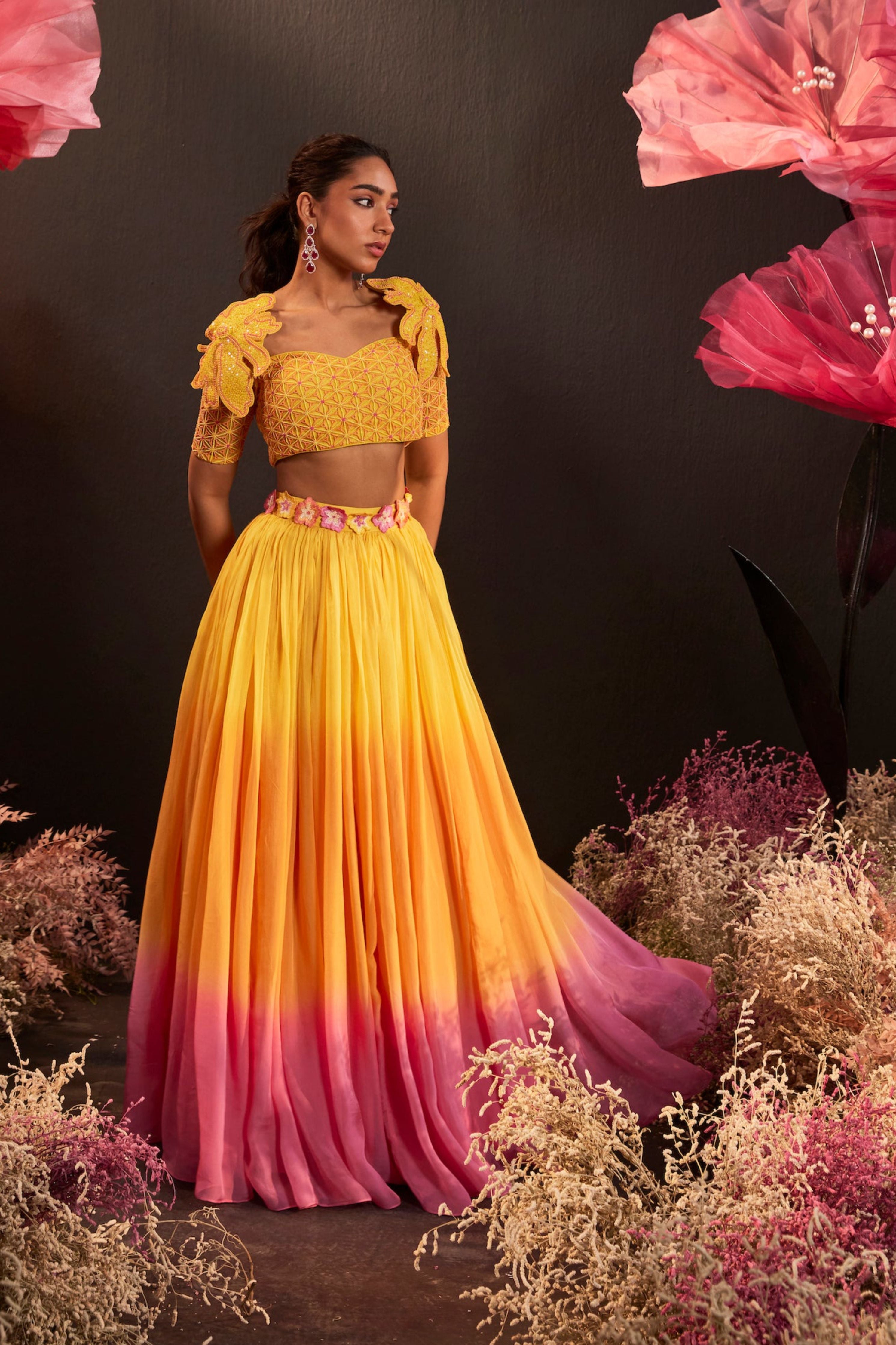 Genda Phool Lehenga Set