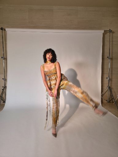 Wave Smocked Flared Pants