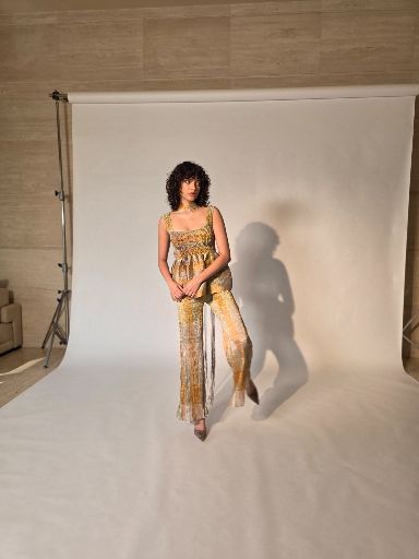 Wave Smocked Flared Pants