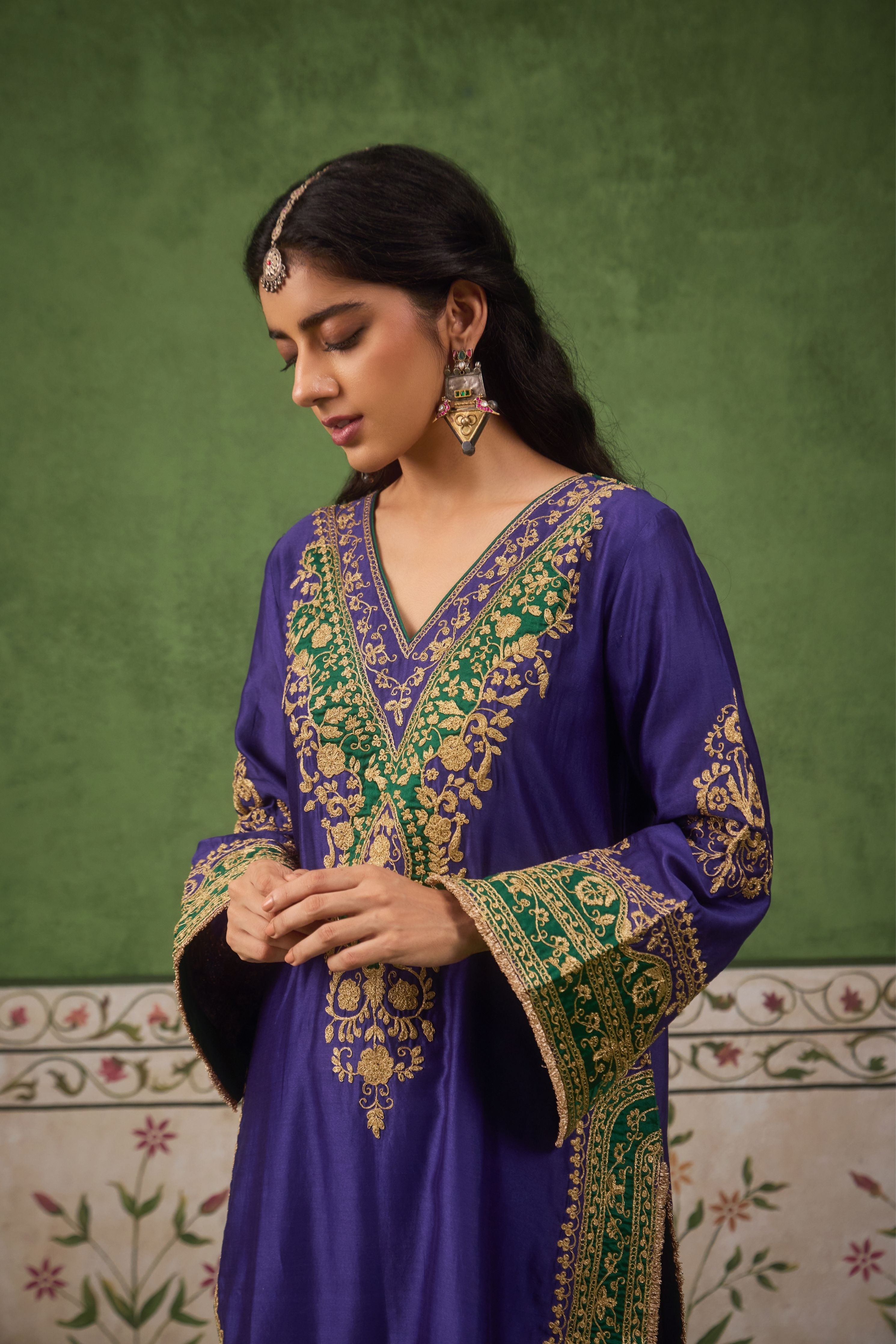 Inayat 2.0 Blue Green Kurta Set