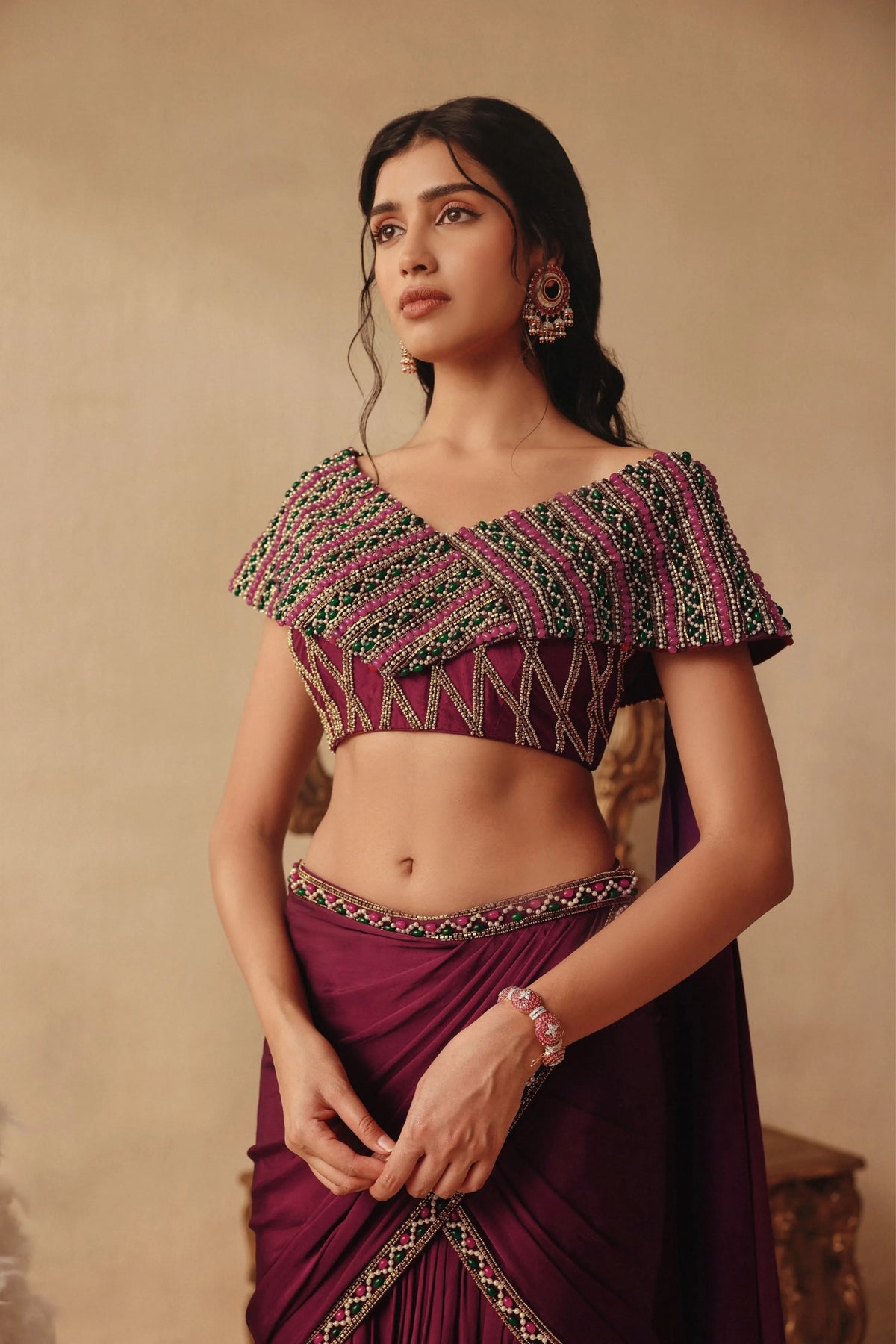 Halo Drape Skirt Set