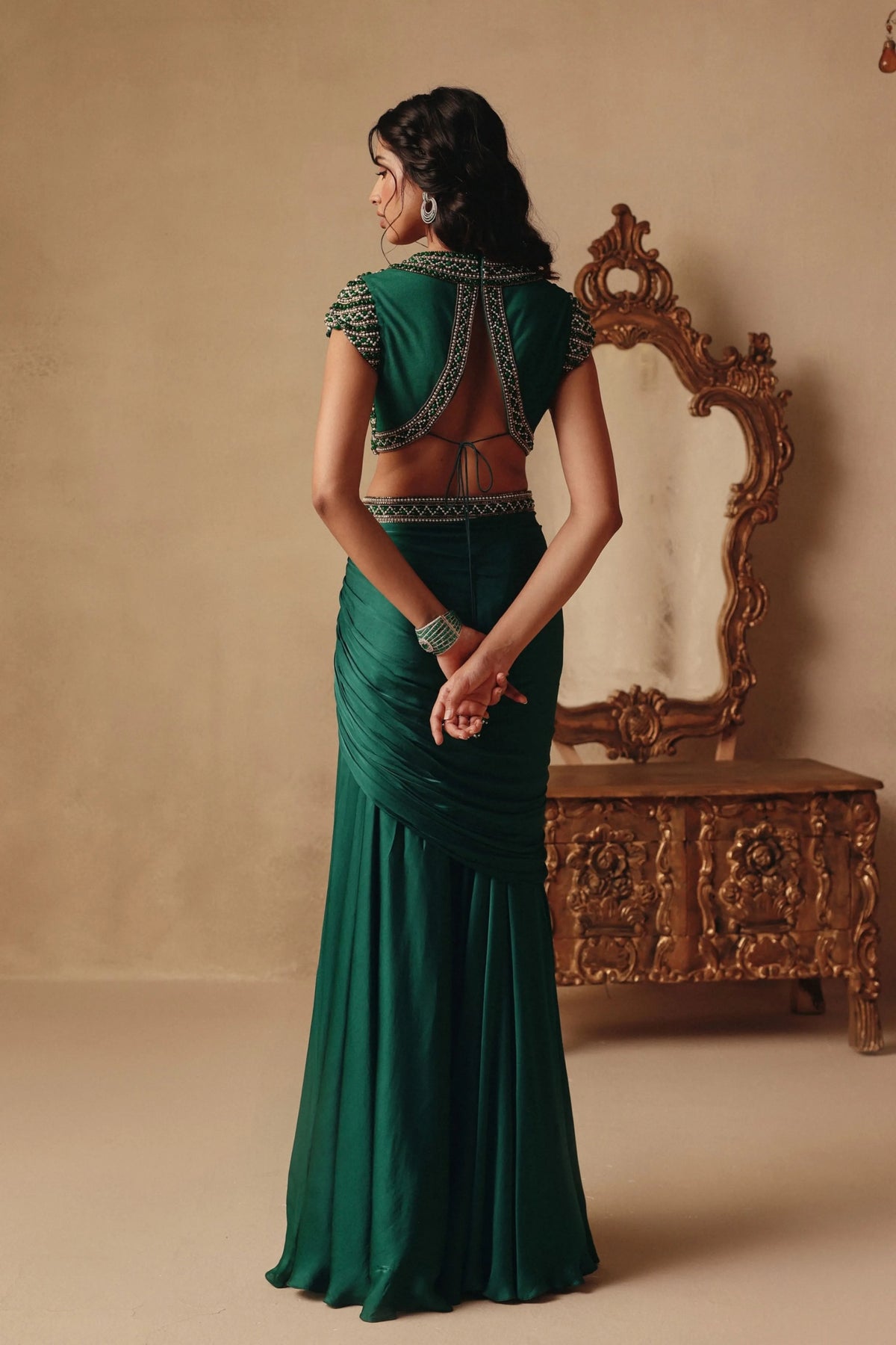 Jewel Drape Skirt Set