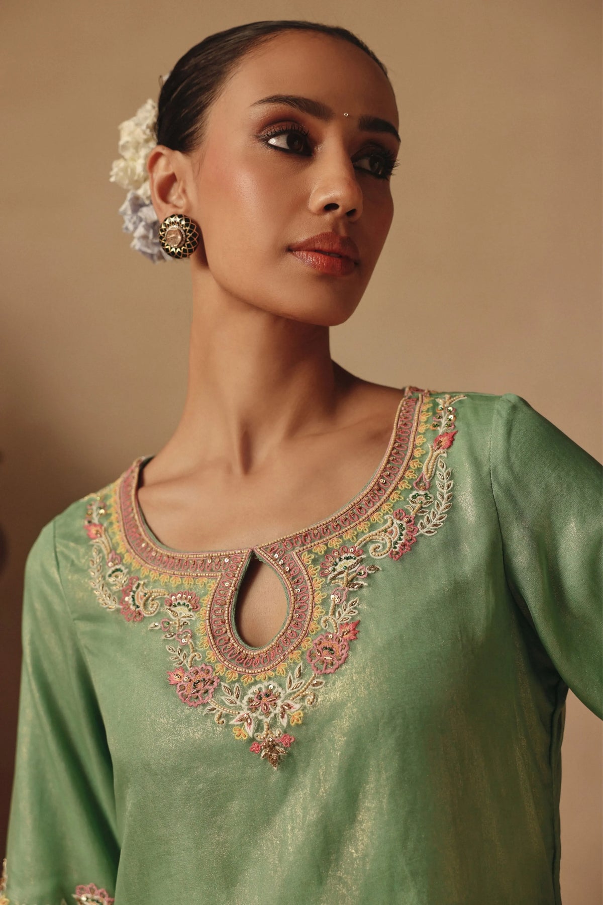 Teal Kurta Set