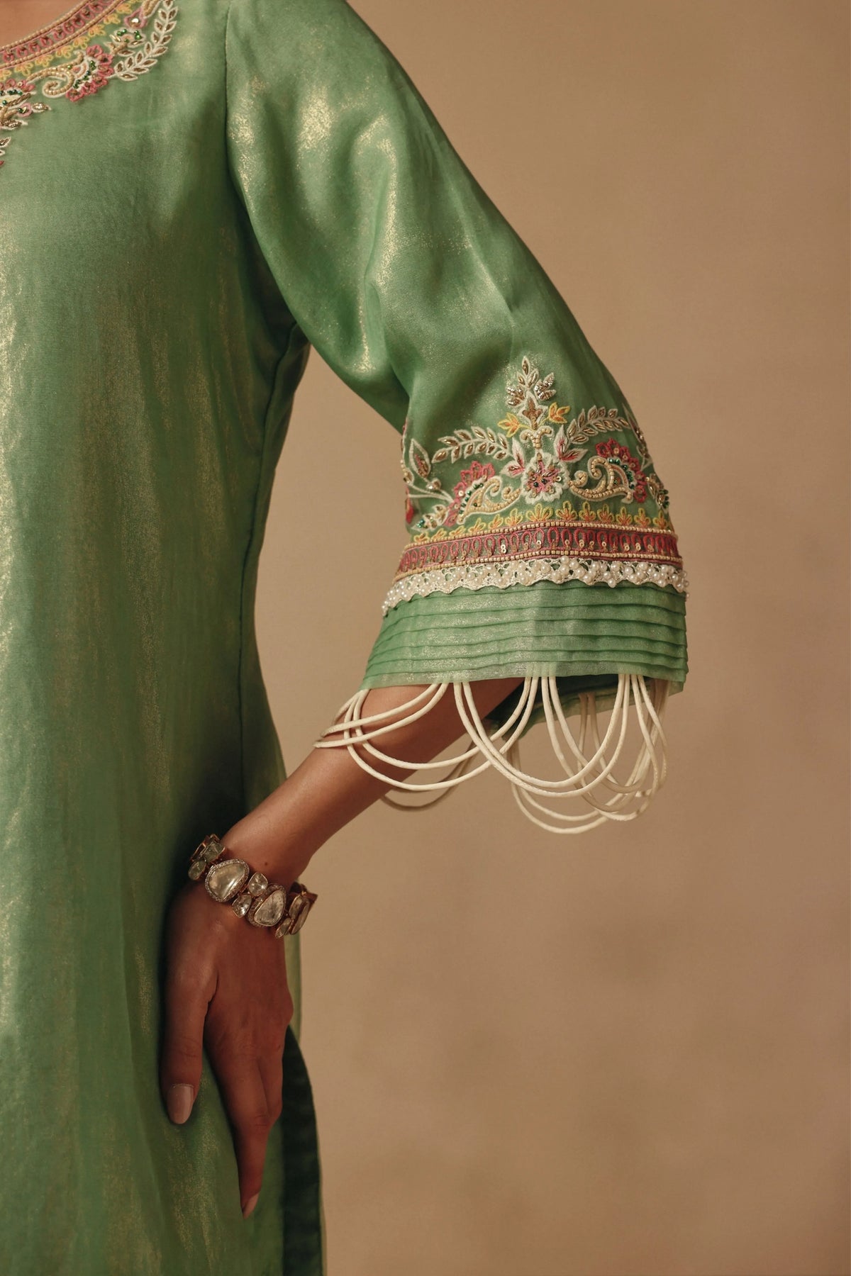 Teal Kurta Set