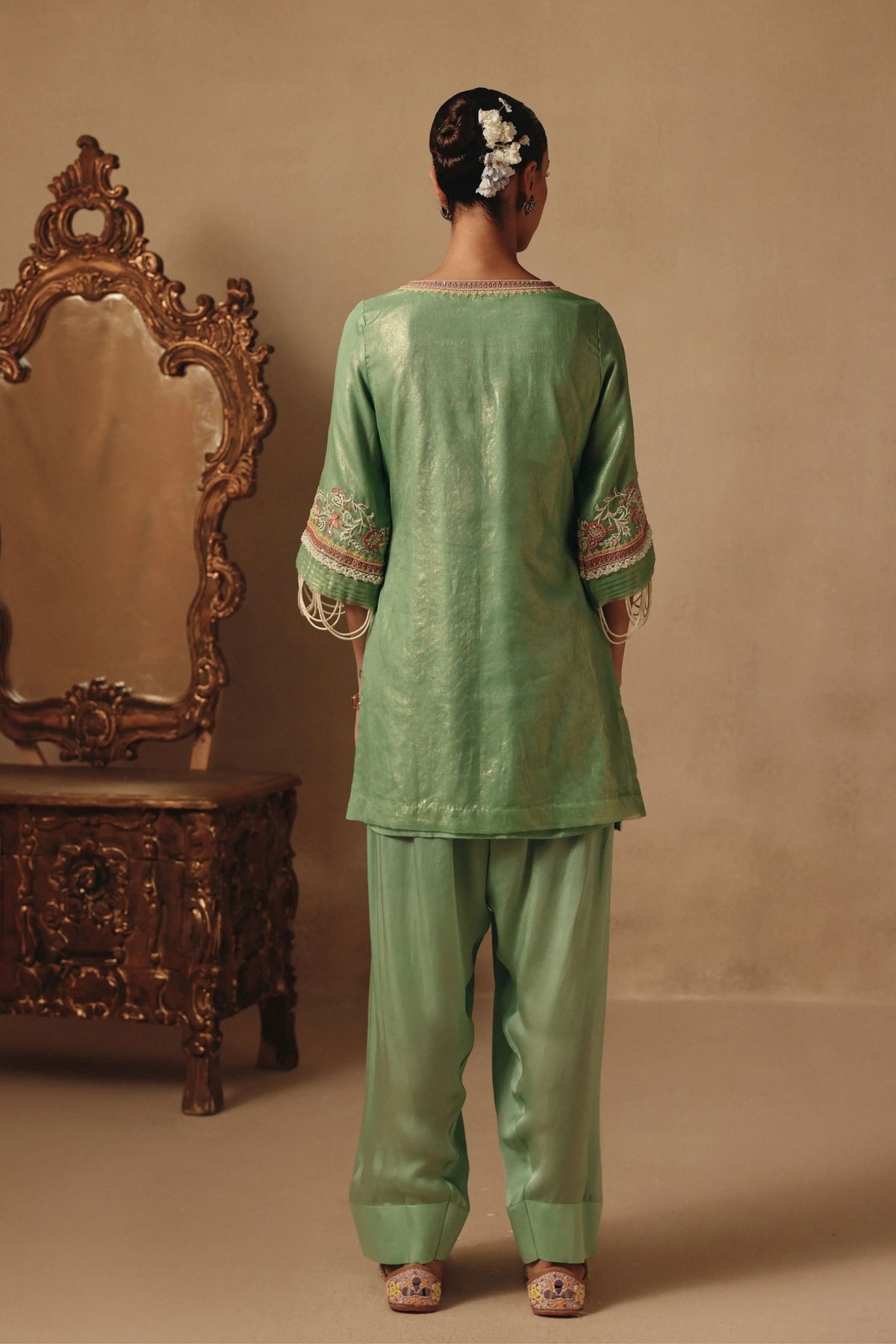 Teal Kurta Set