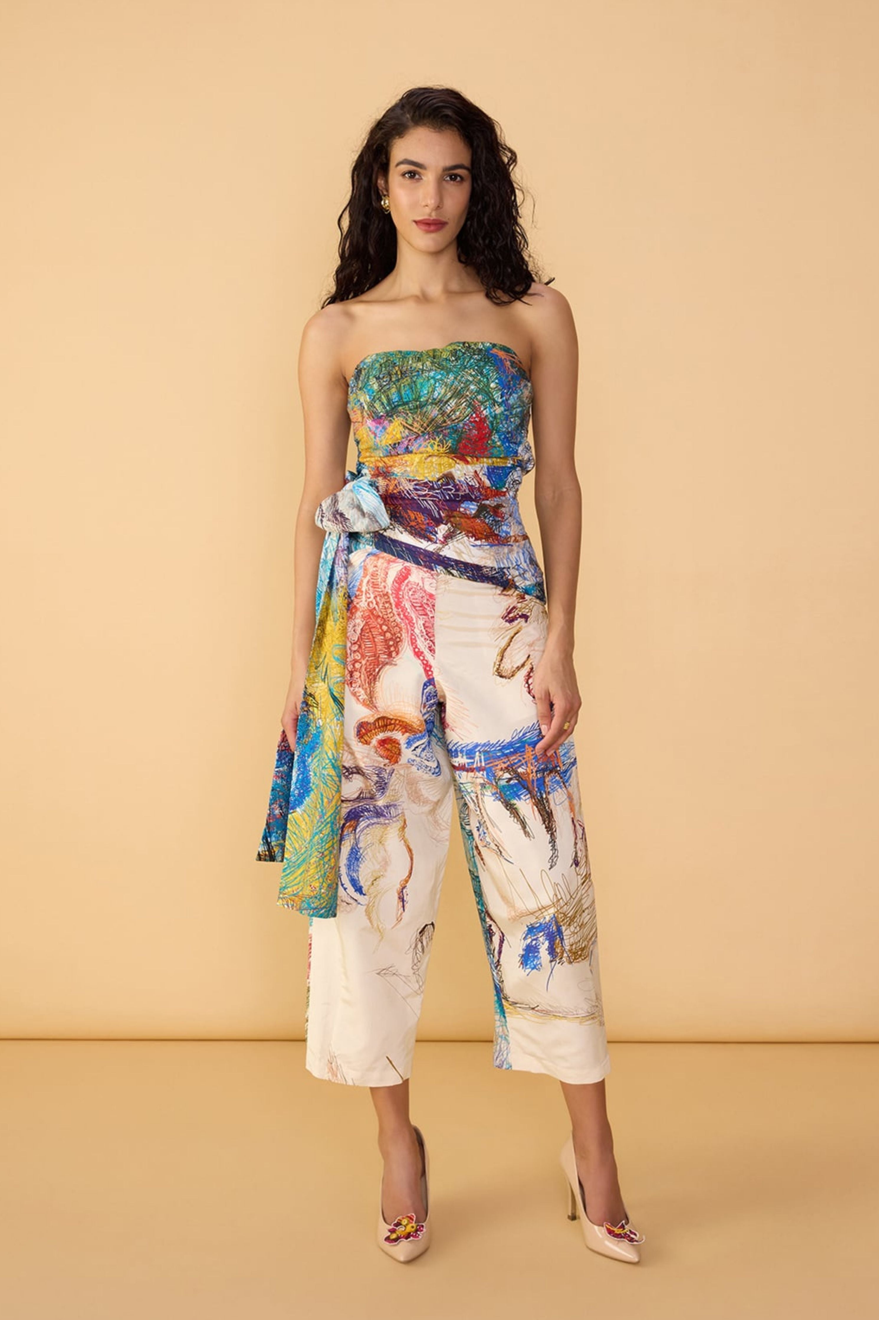 Amina Blouse With Loly Trousers