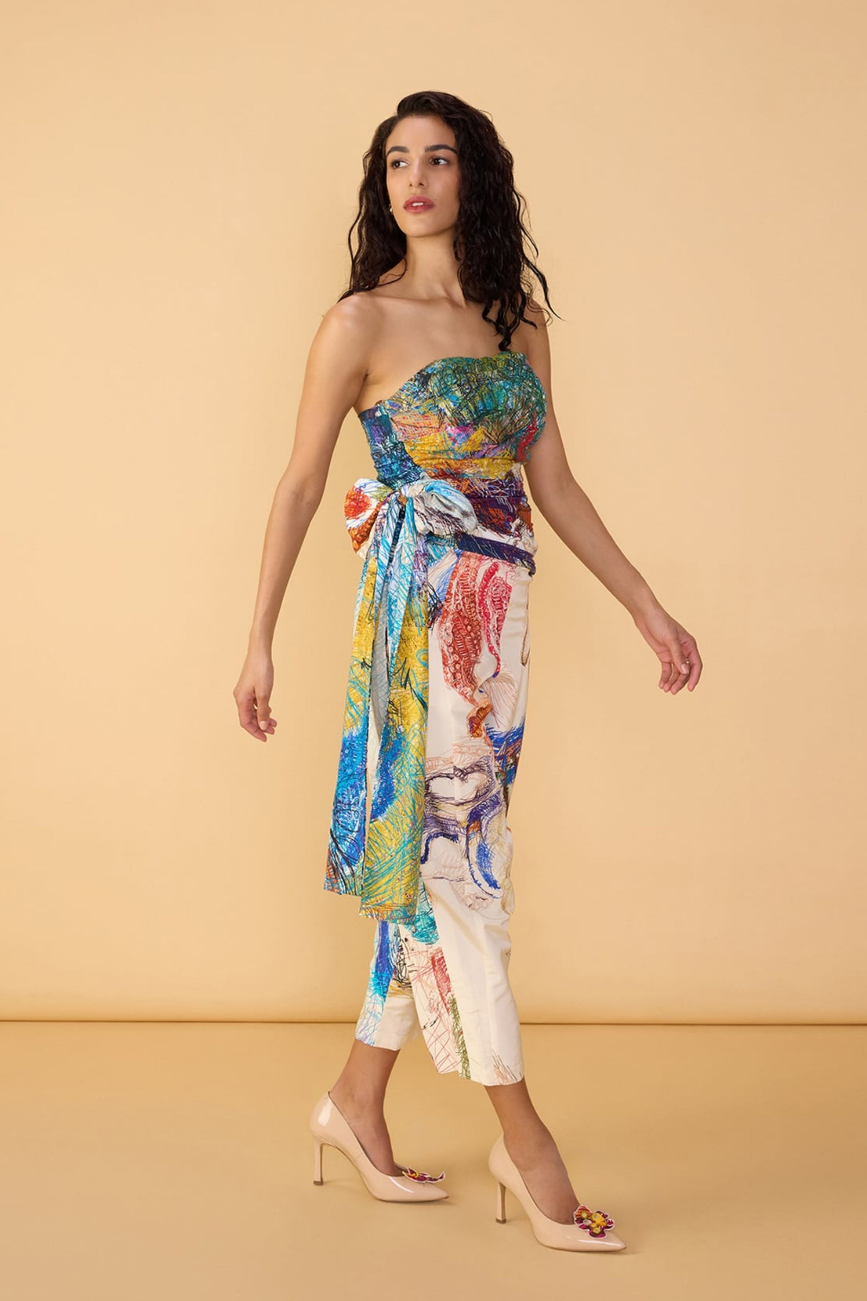 Amina Blouse With Loly Trousers