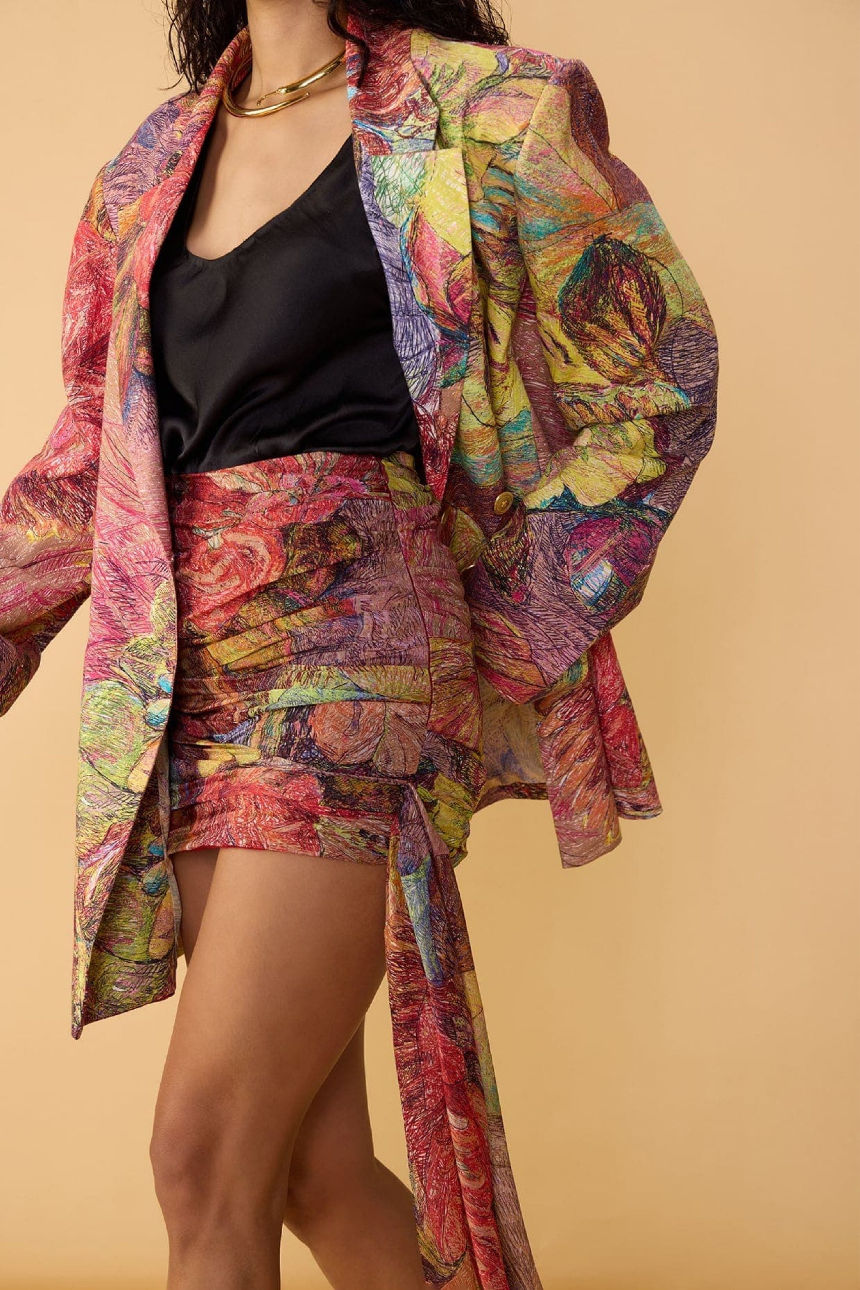 Jenna Blazer With Ivana Camisole With Carlitta Skirt