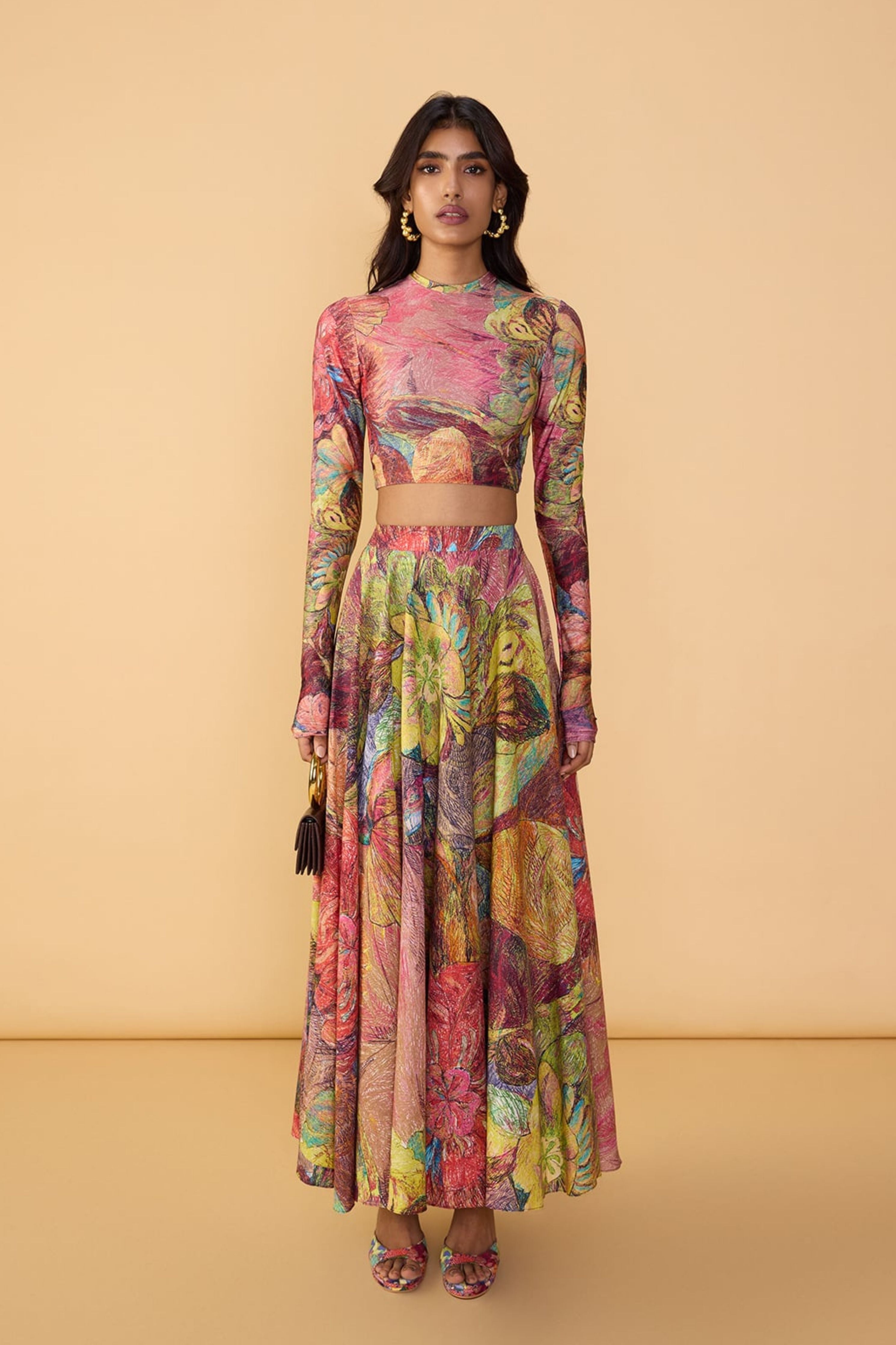 Gigi Blouse With Peony Skirt