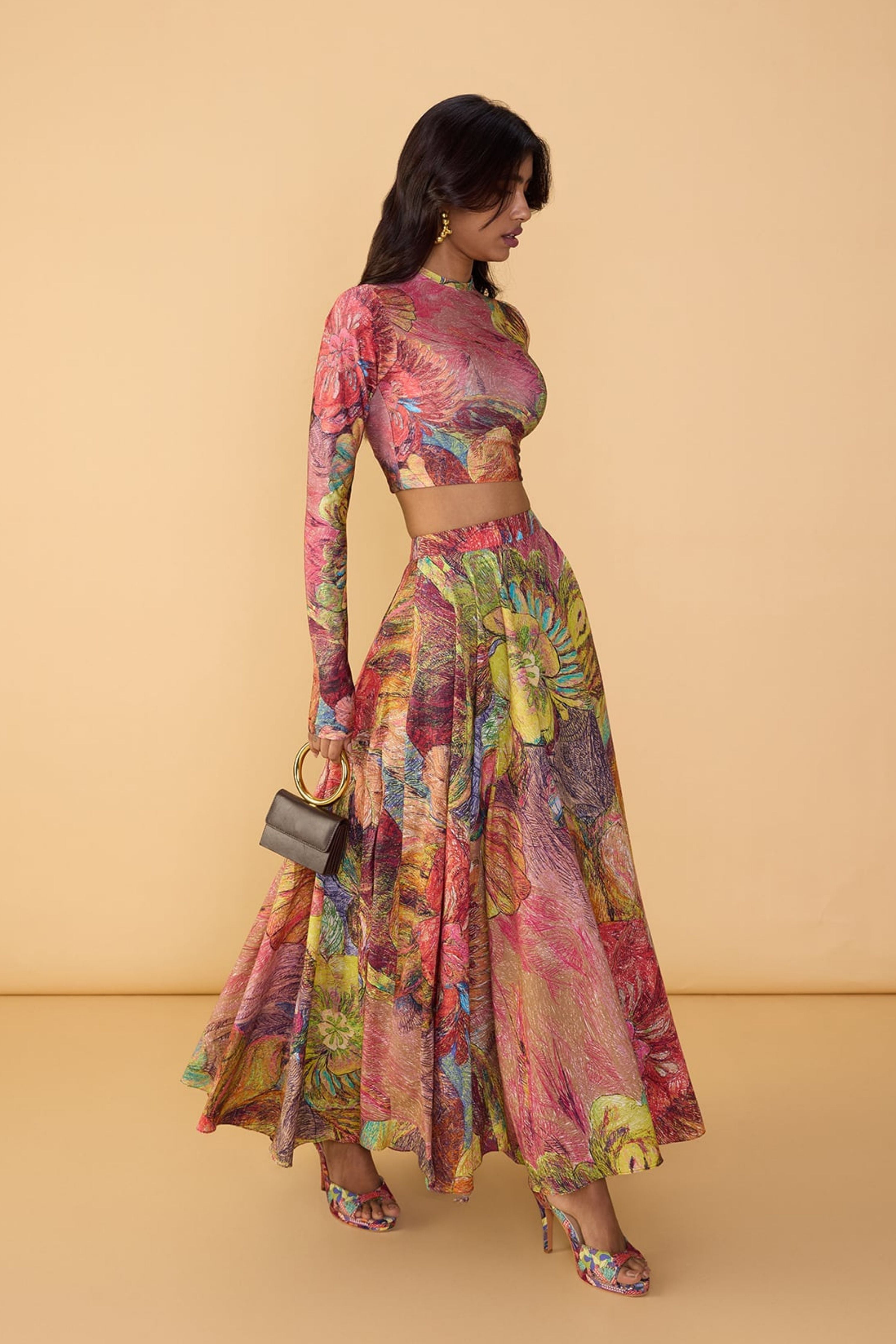 Gigi Blouse With Peony Skirt