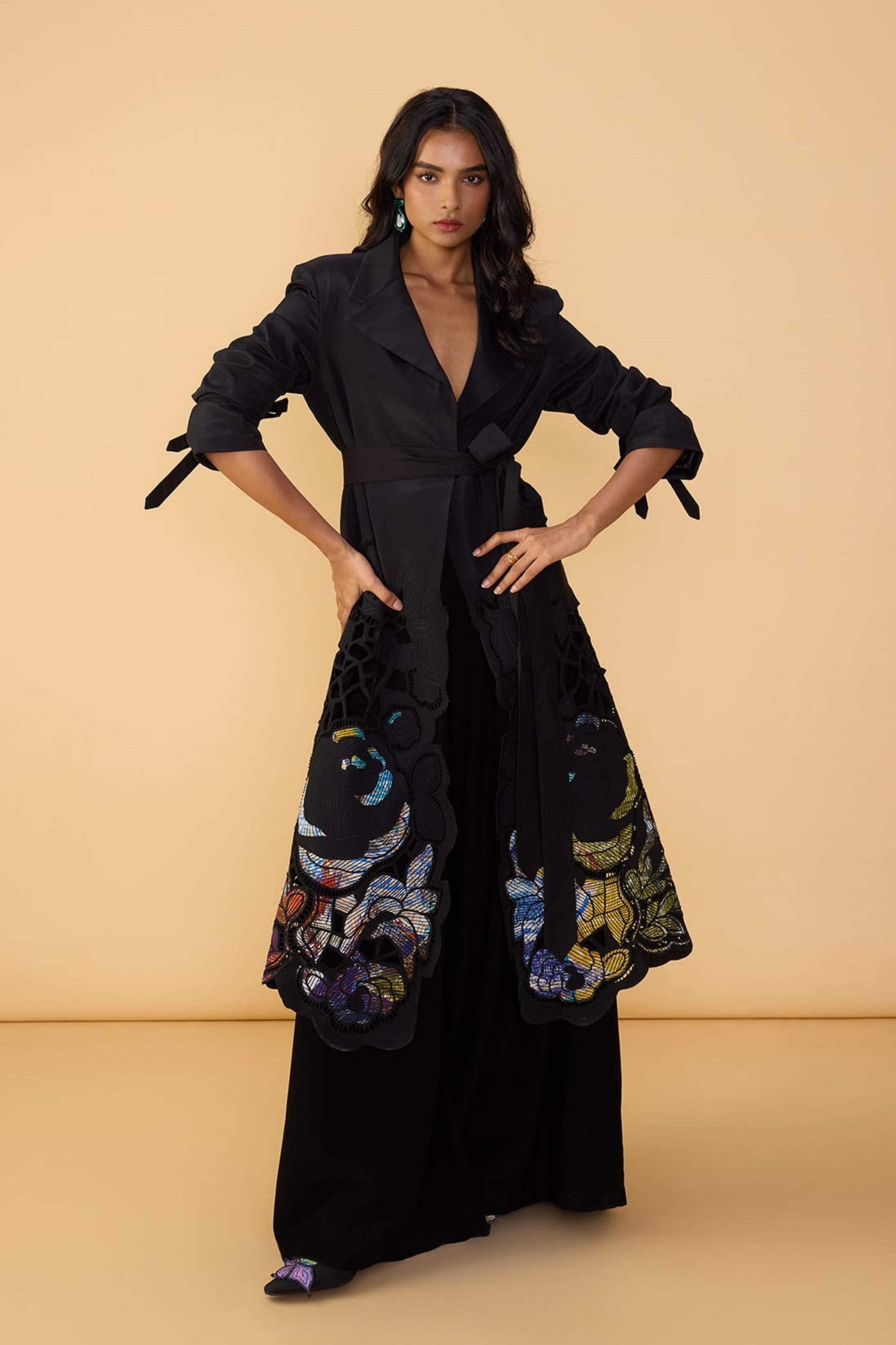 Denzel Trench With Saylor Palazzo