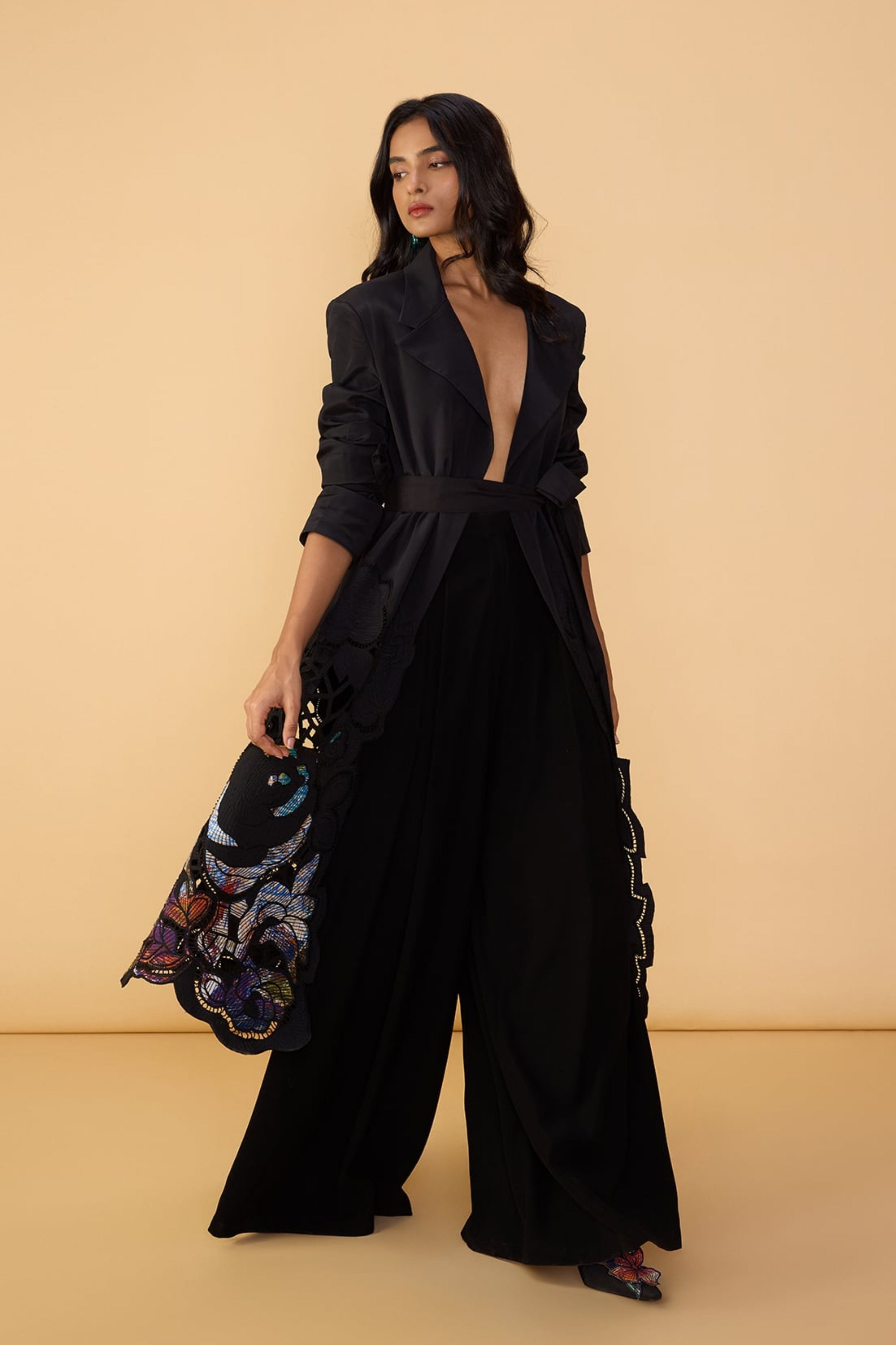 Denzel Trench With Saylor Palazzo