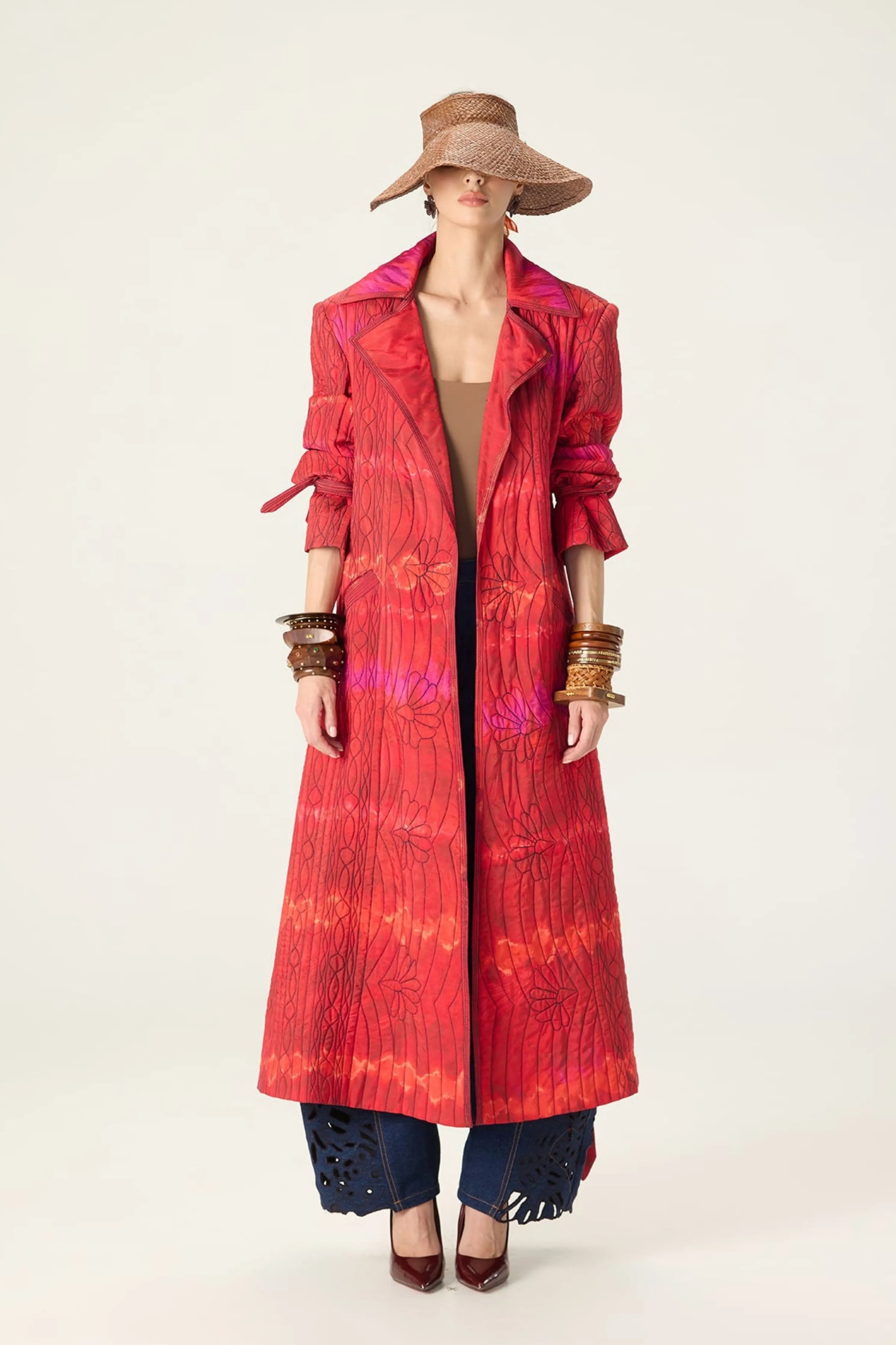 Clover Trench With  Bex Jeans