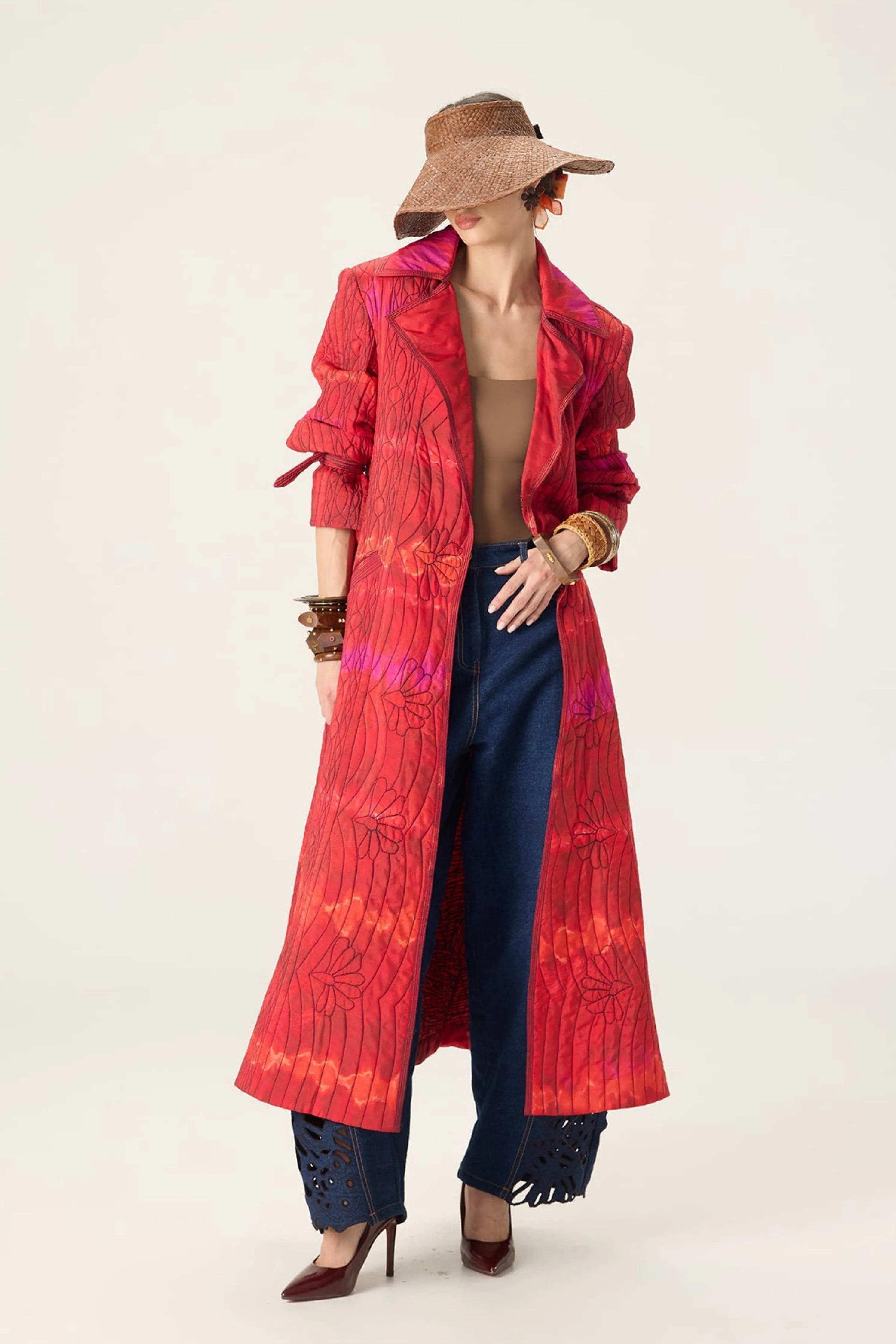 Clover Trench With  Bex Jeans