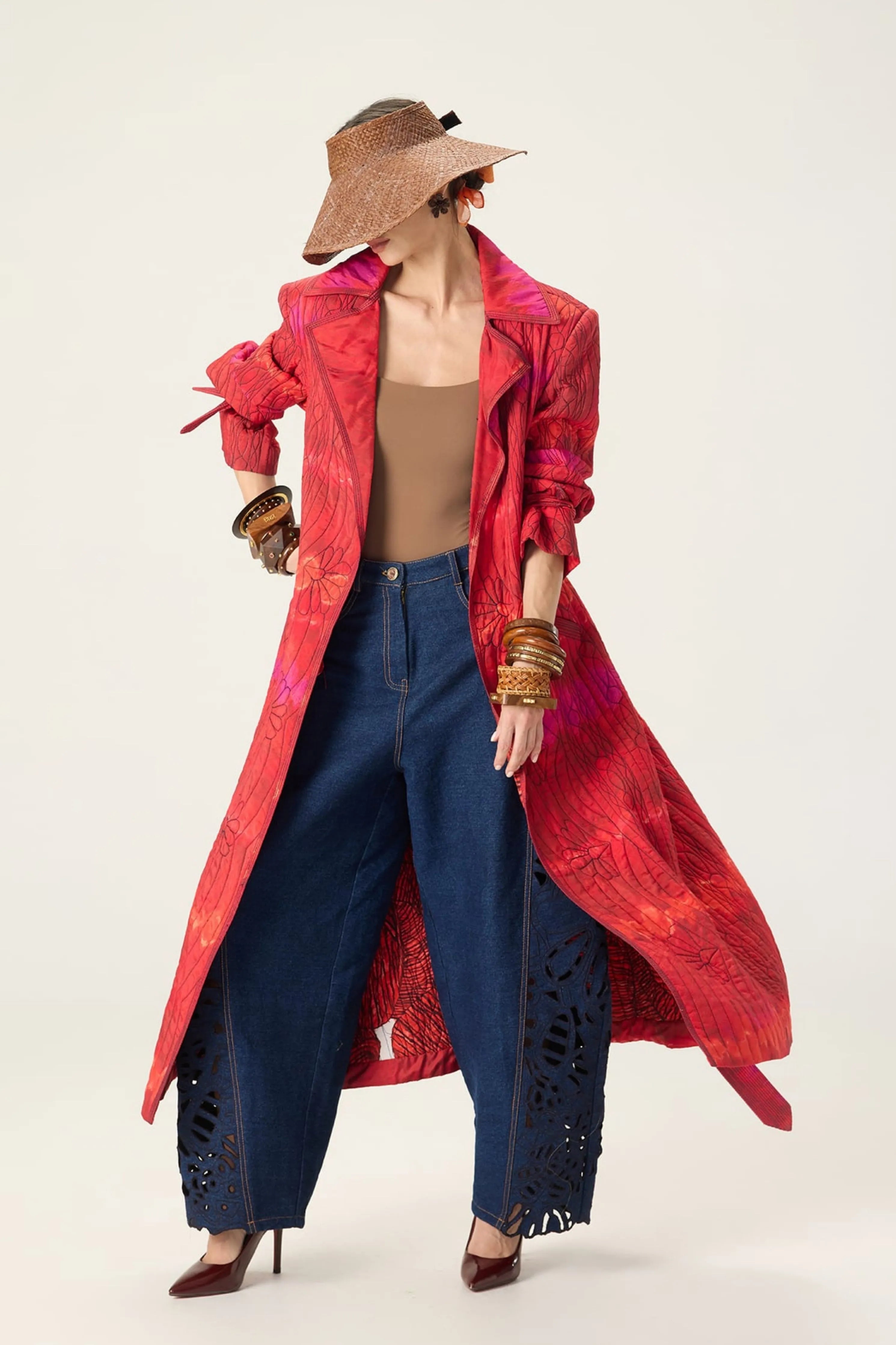 Clover Trench With  Bex Jeans