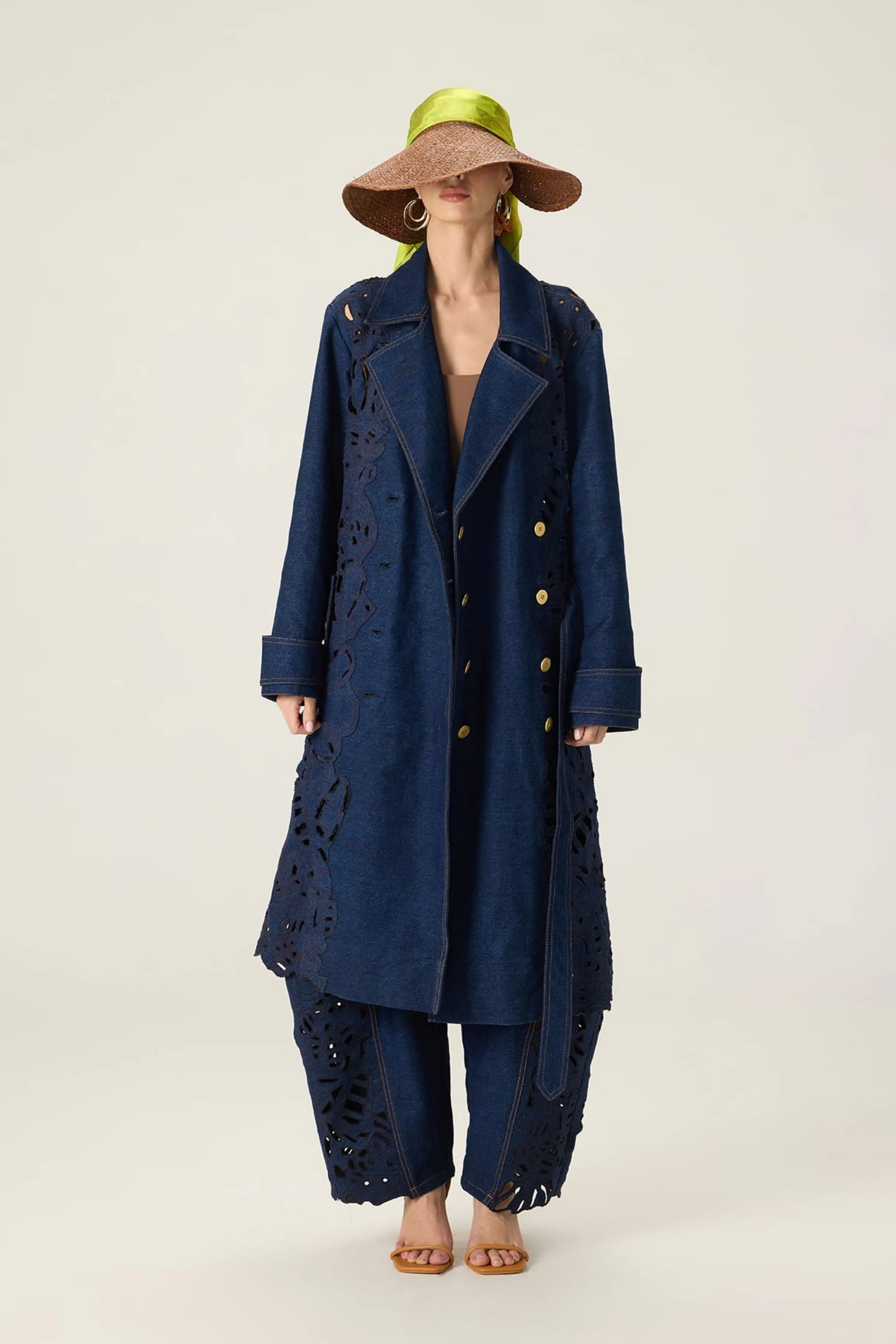Georgina Trench With Bex Jeans