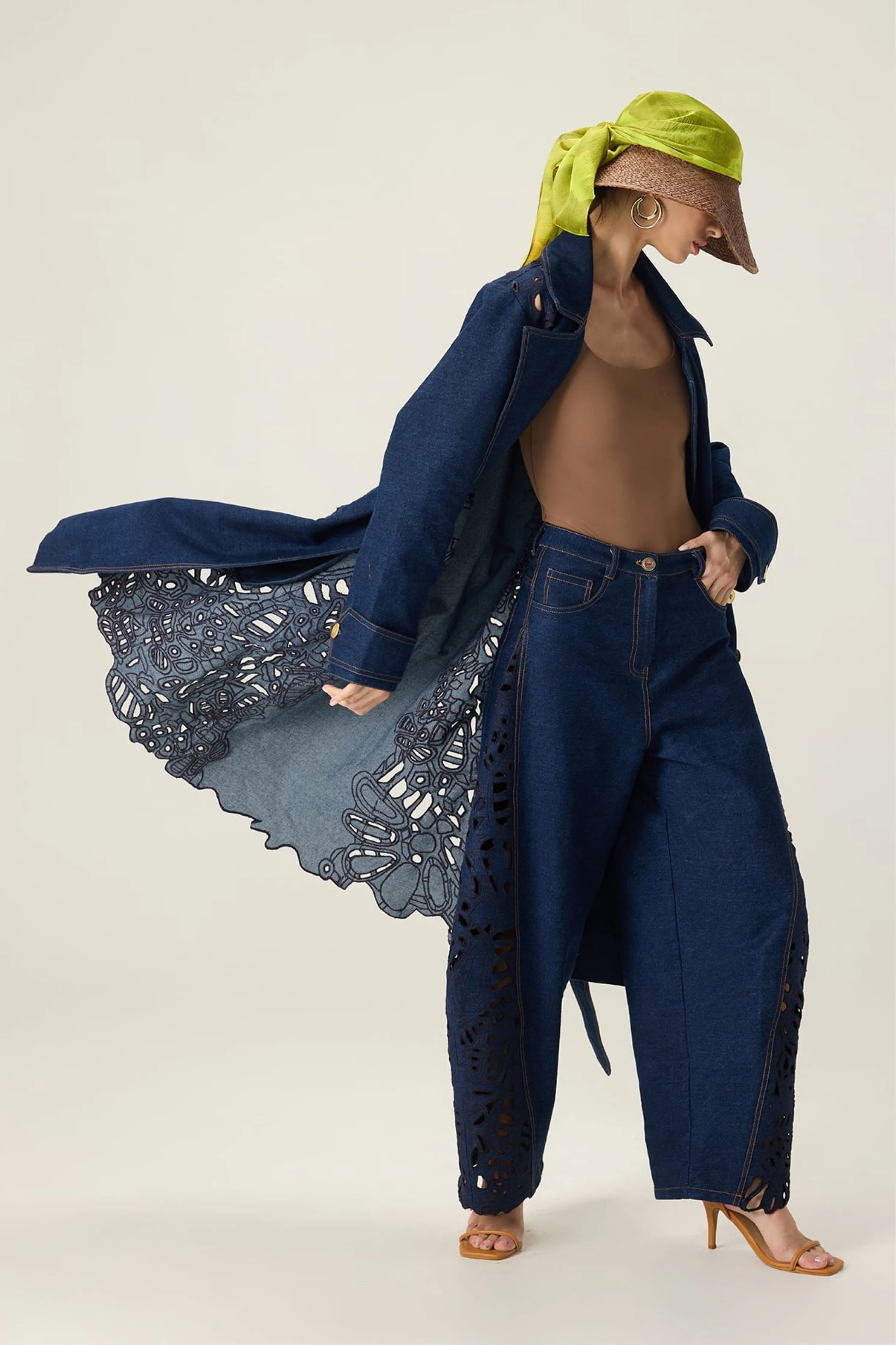 Georgina Trench With Bex Jeans