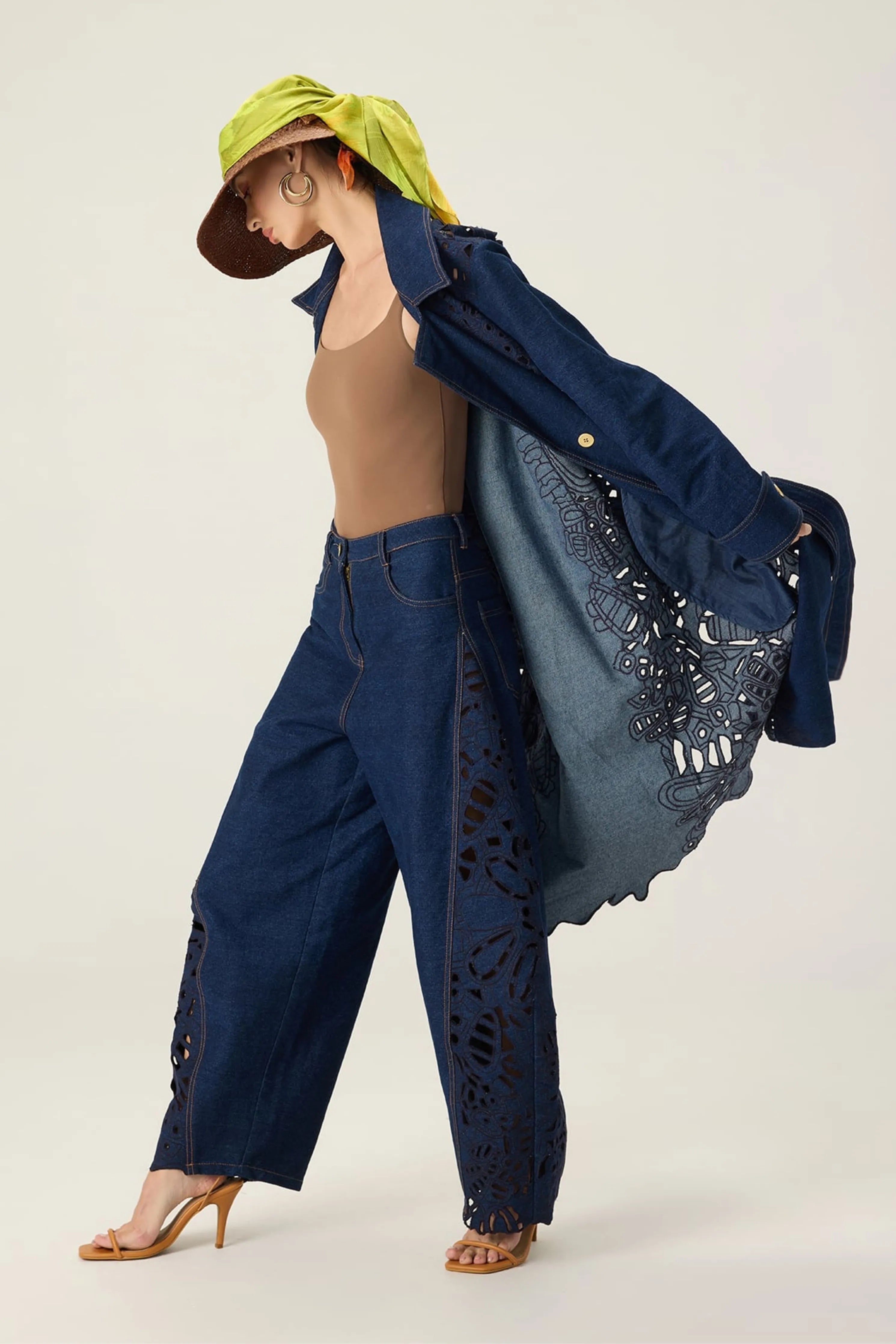 Georgina Trench With Bex Jeans