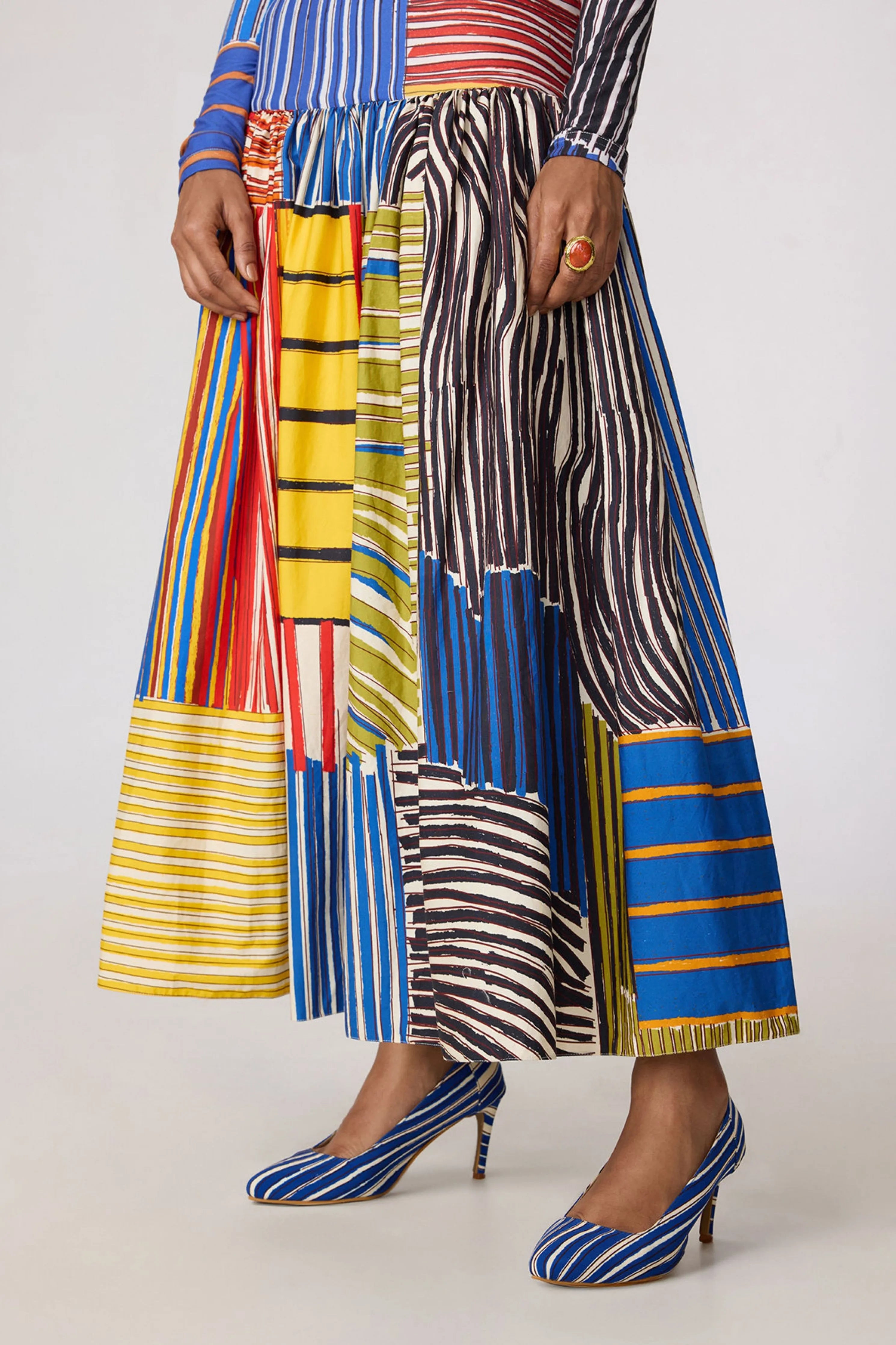 Zavi Blouse With Jsper Skirt