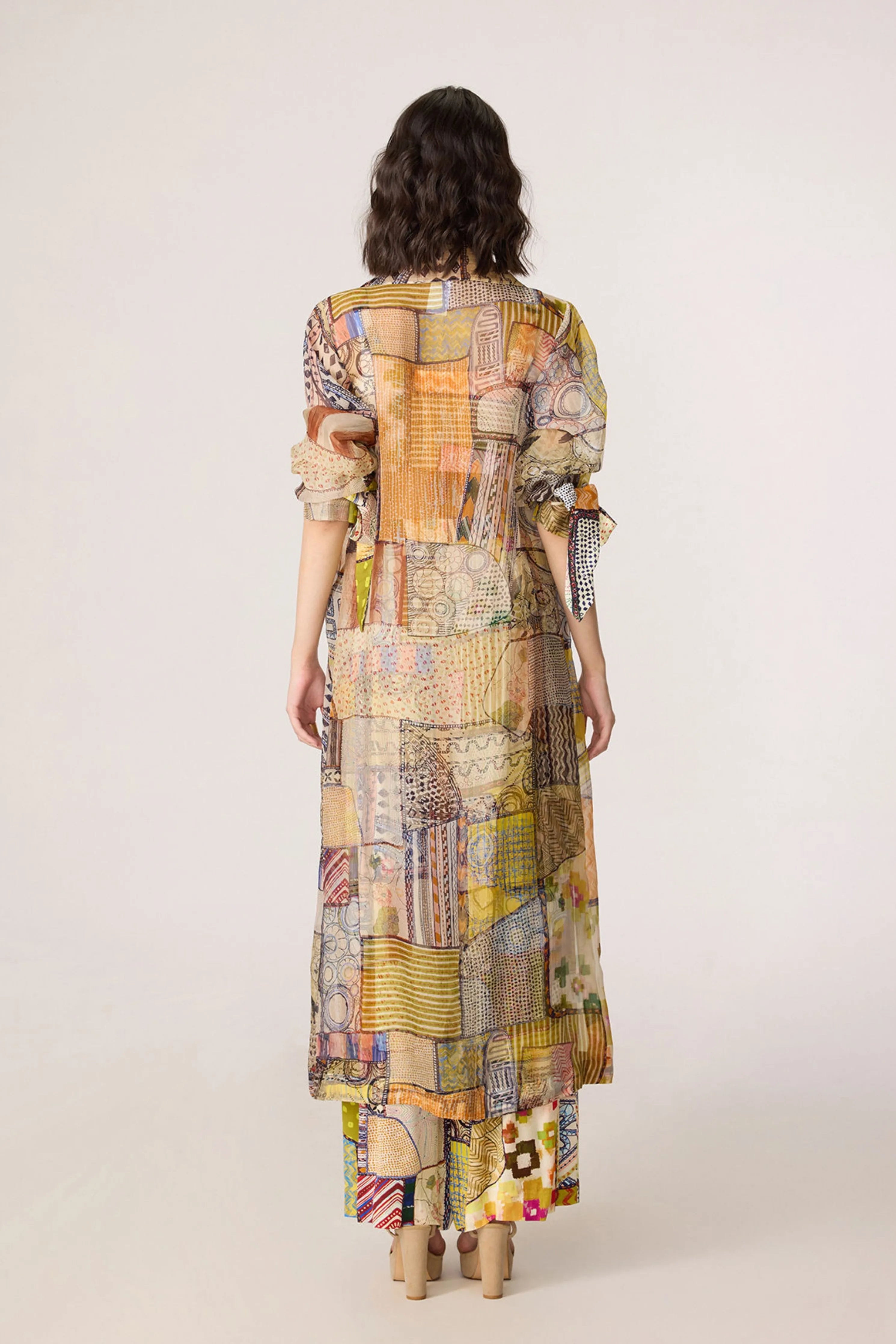 Belen Trench With Juniper Bustier & Jeja Trousers