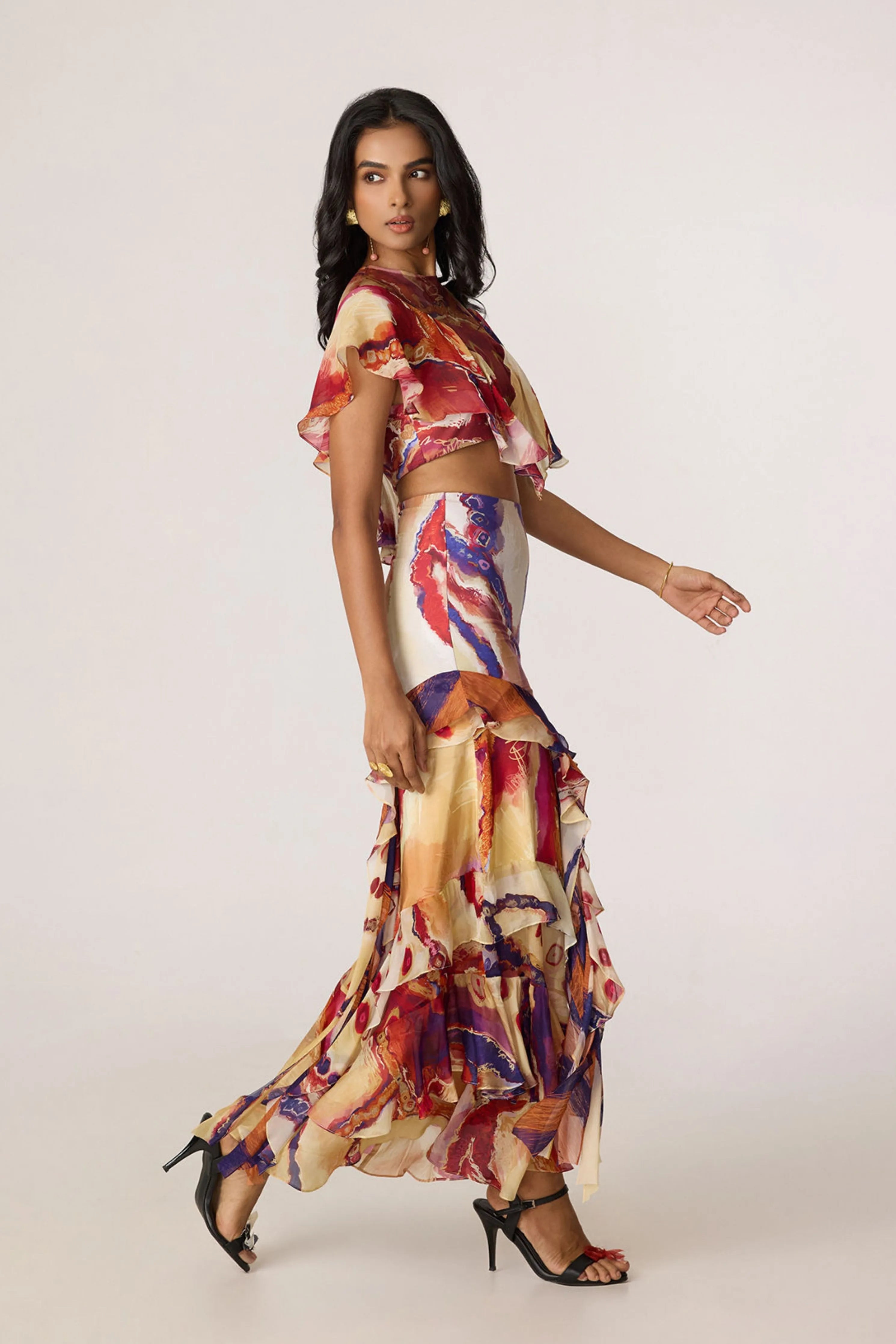 Elena Blouse With Marieya Skirt