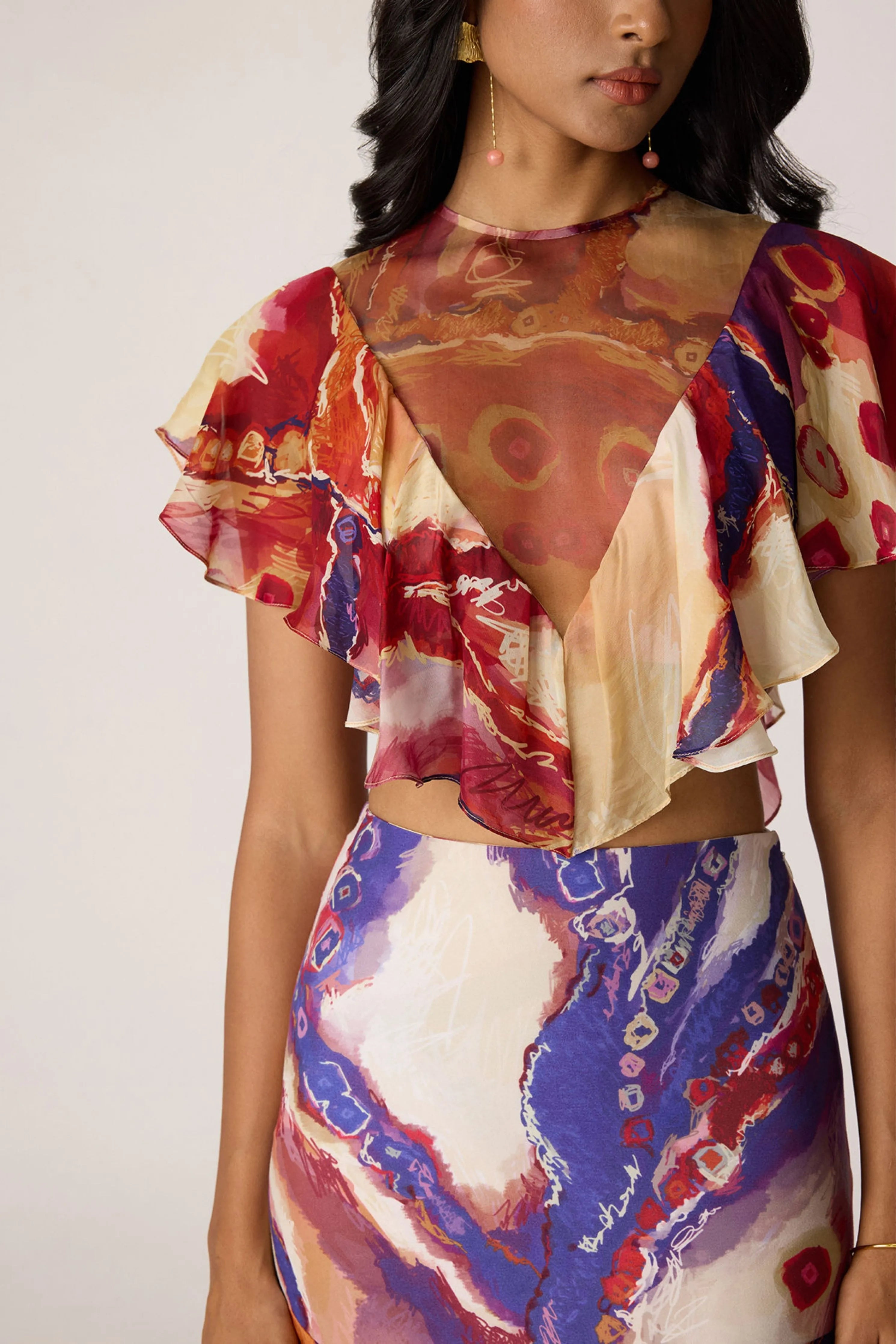 Elena Blouse With Marieya Skirt