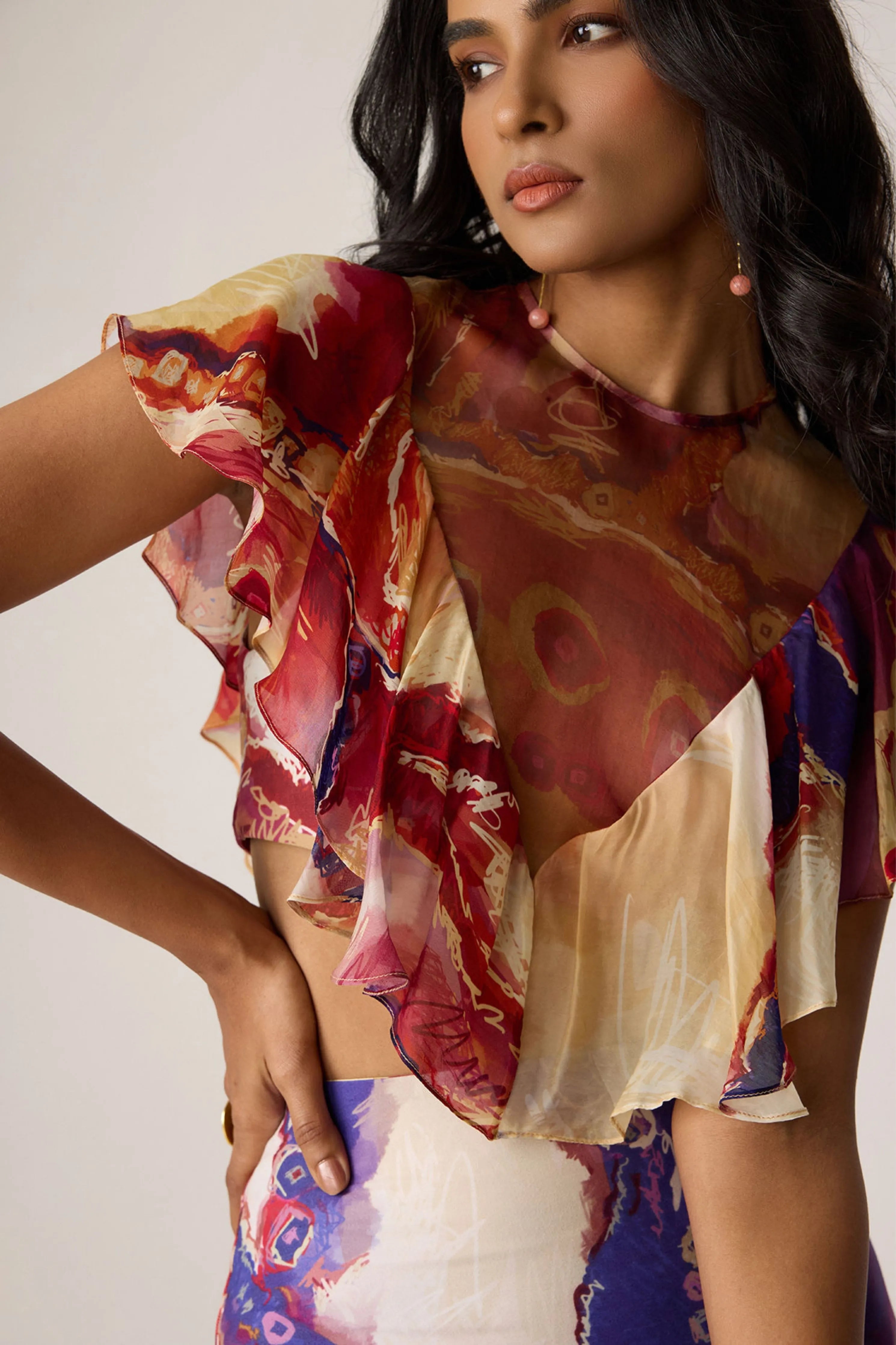 Elena Blouse With Marieya Skirt