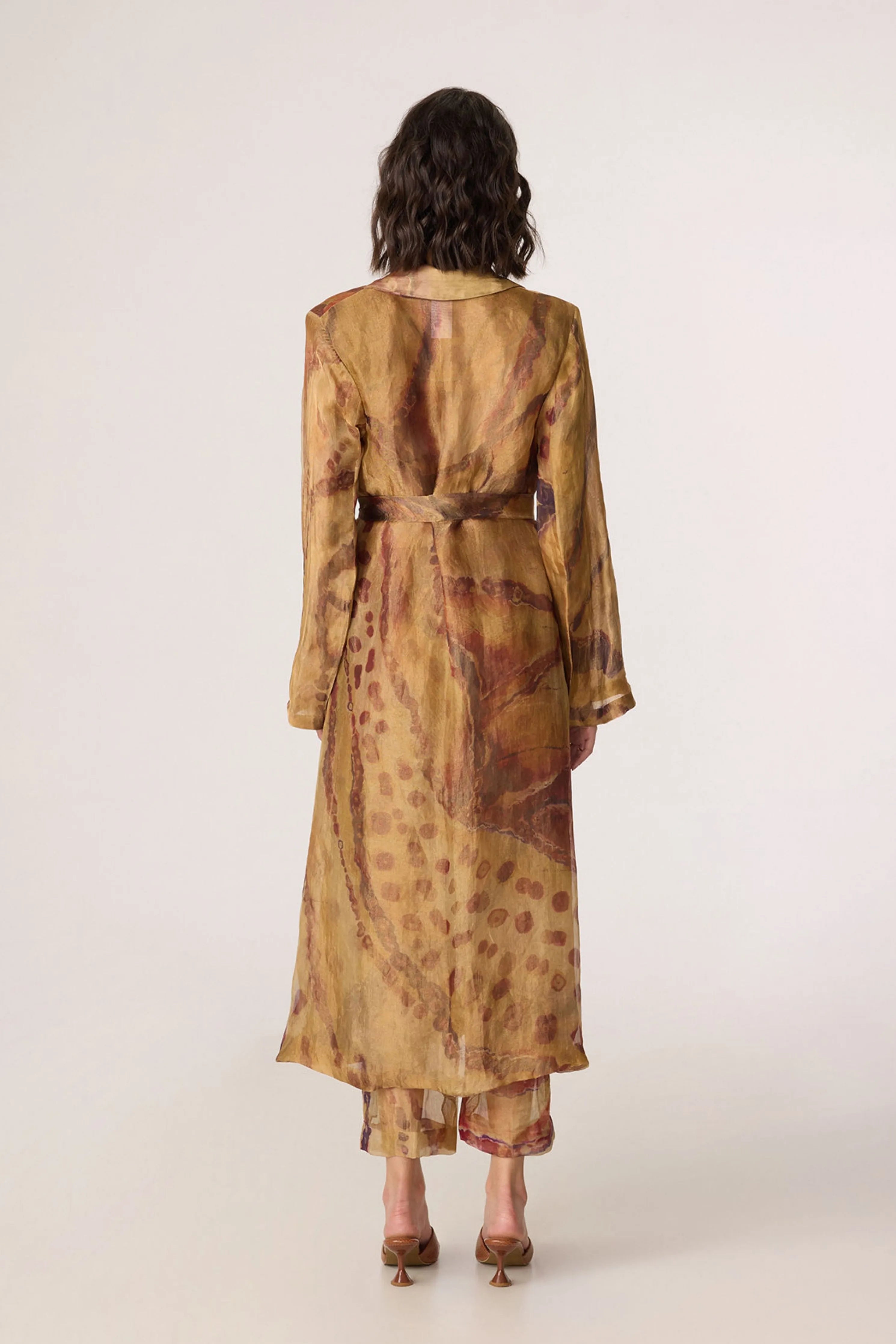 Belen Trench With Arleth Bralette  & Vellora Trouser