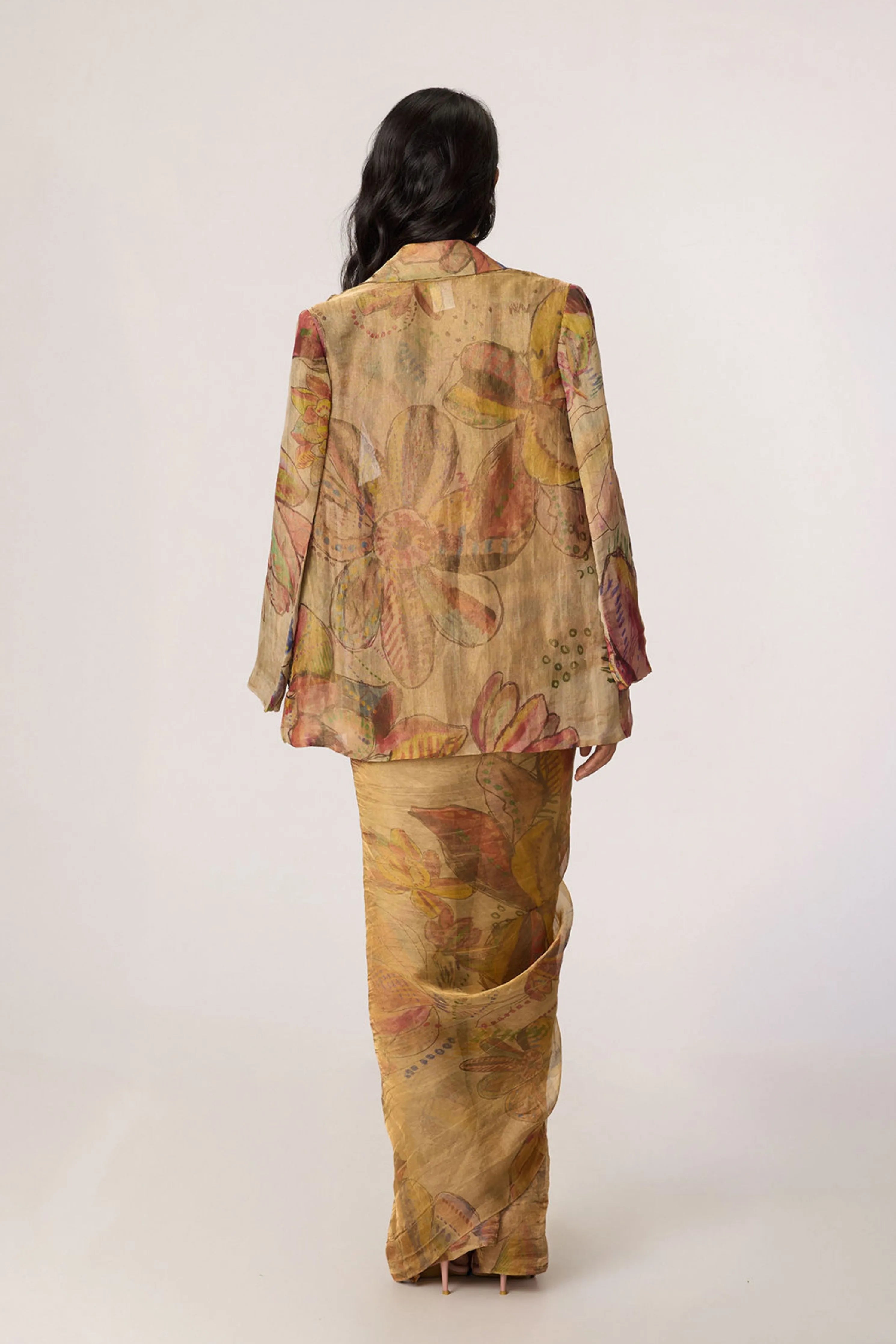 Micah Blazer With Agatha Sari & Malaika Blouse