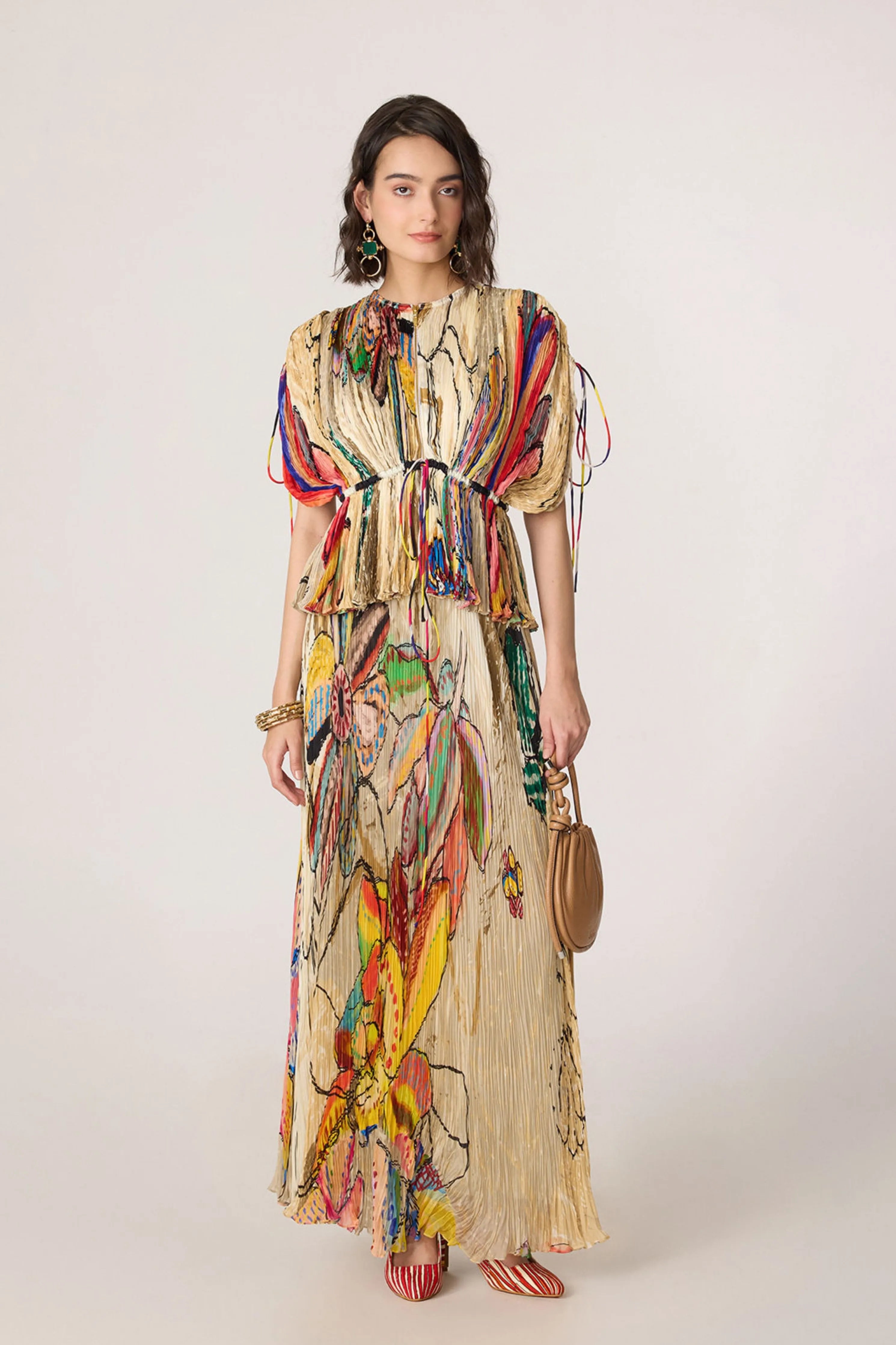 Monica Blouse  With Monica Skirt
