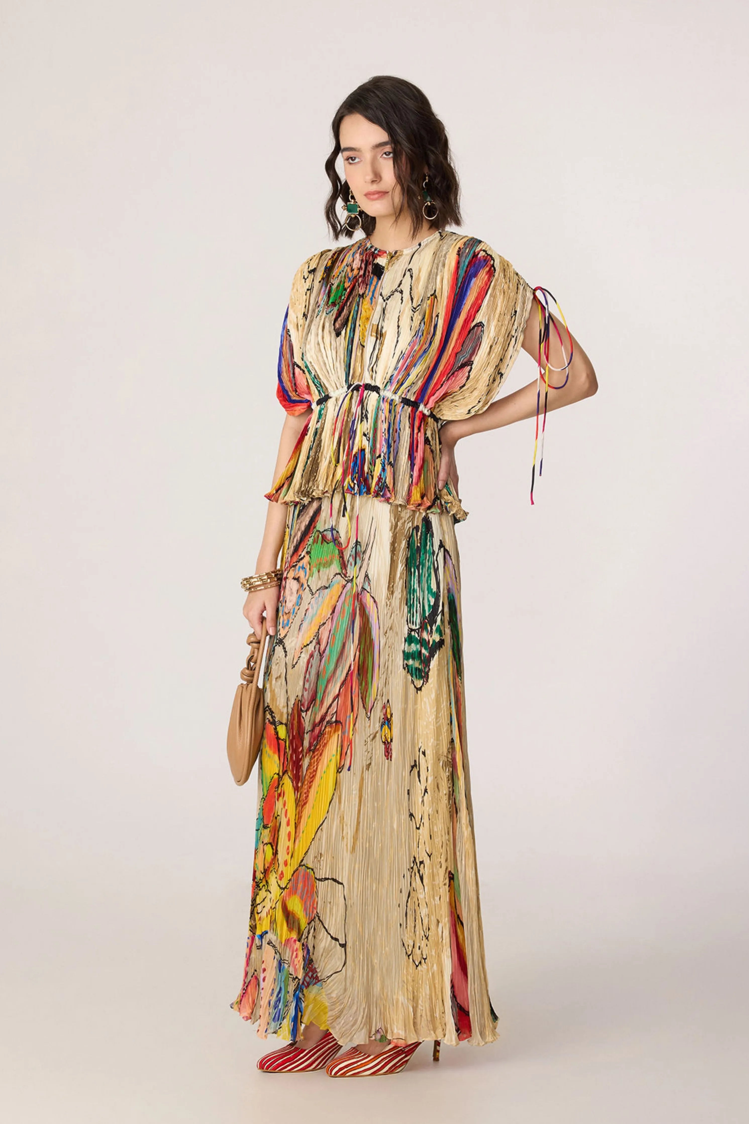 Monica Blouse  With Monica Skirt