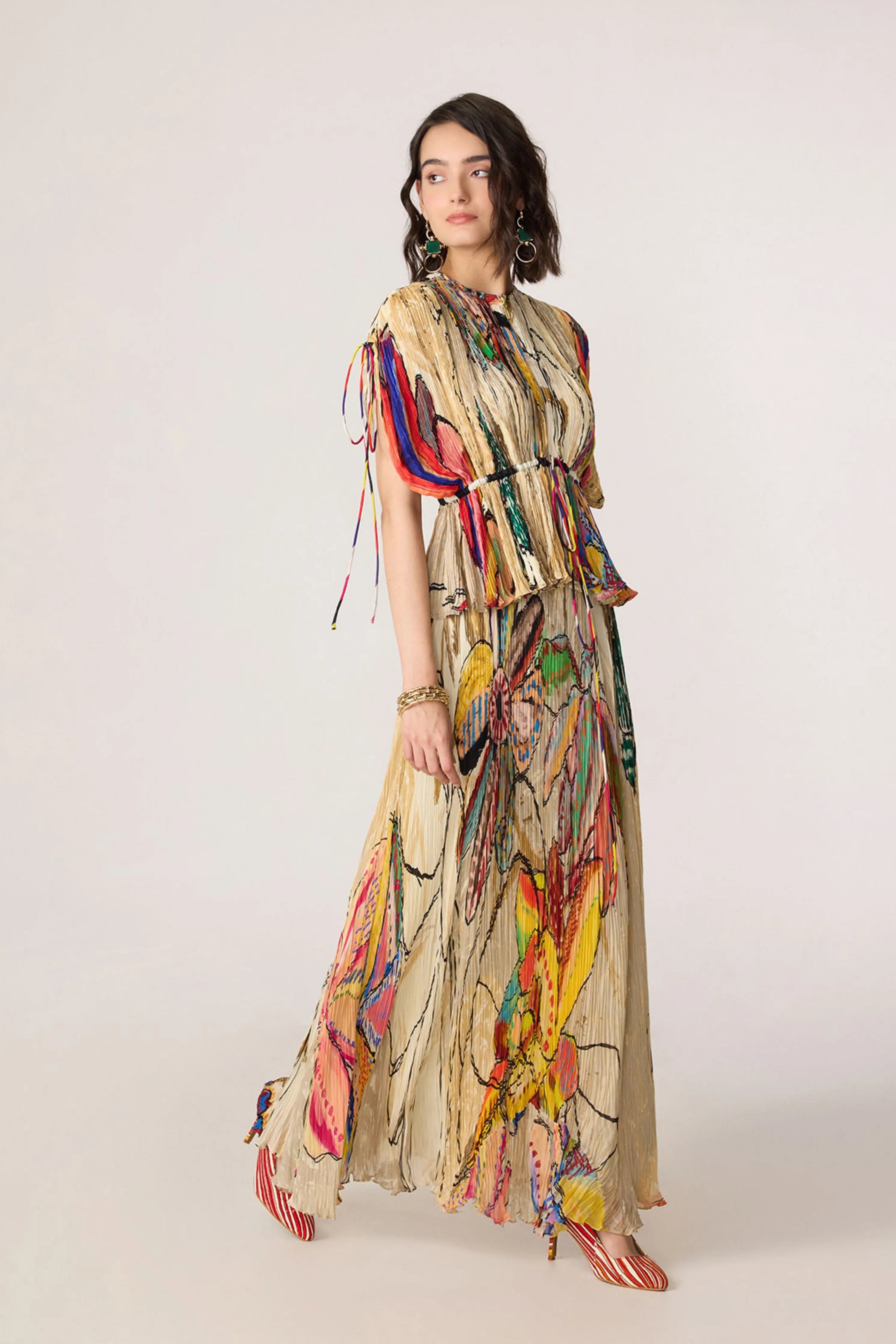 Monica Blouse  With Monica Skirt