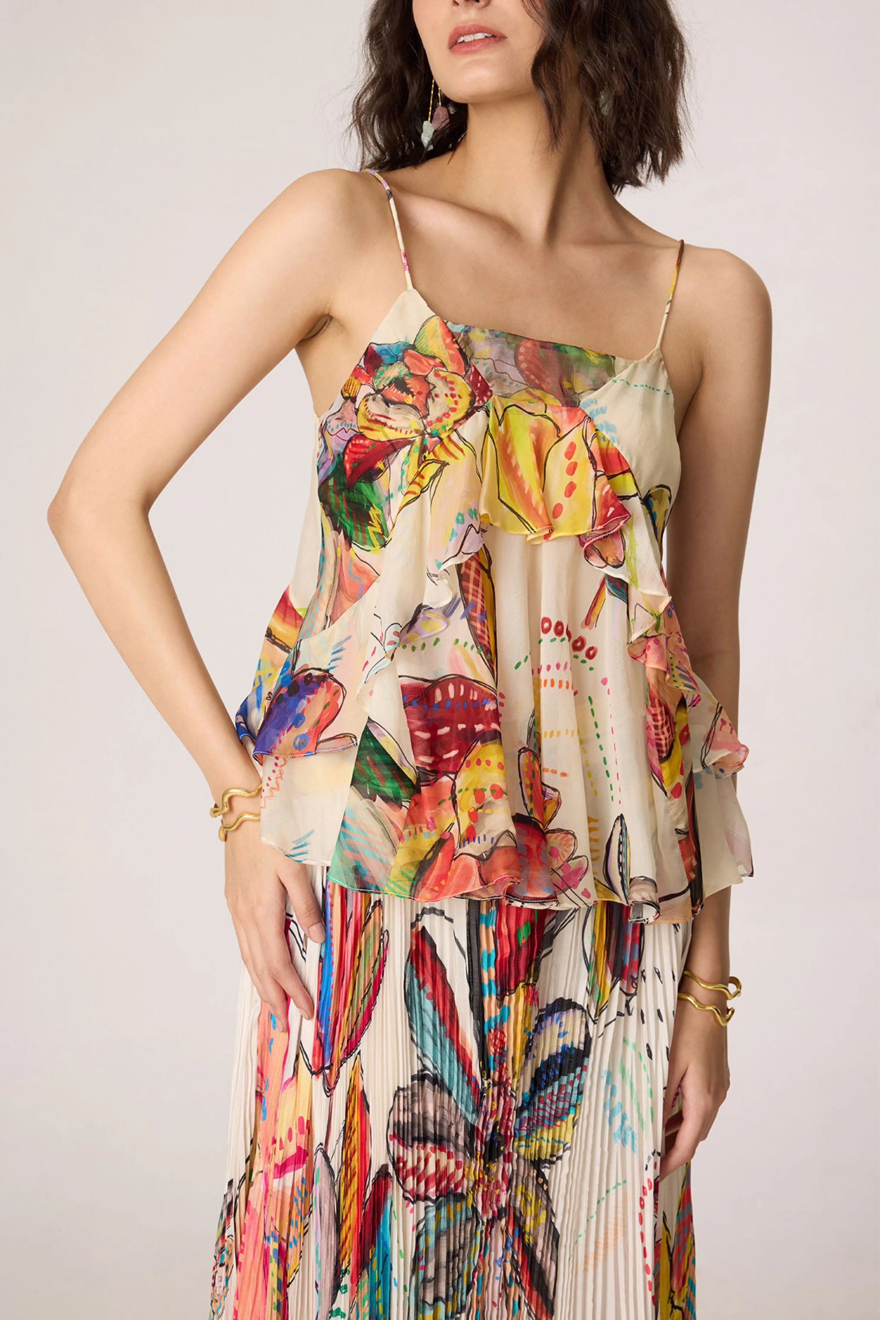 Genora Blouse With Zora Skirt