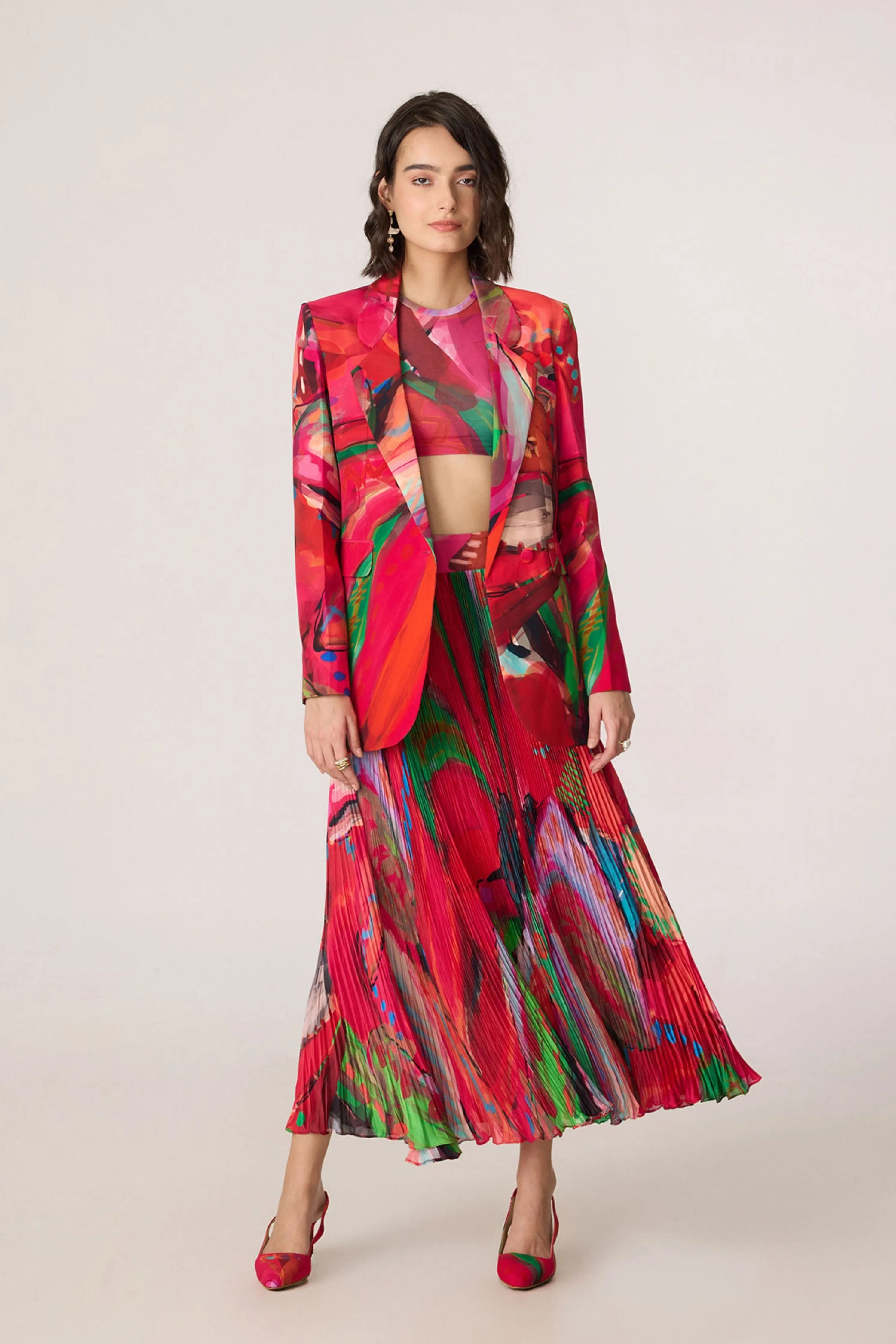 Rebekkah Blazer  With Zavi Blouse & Zora Skirt