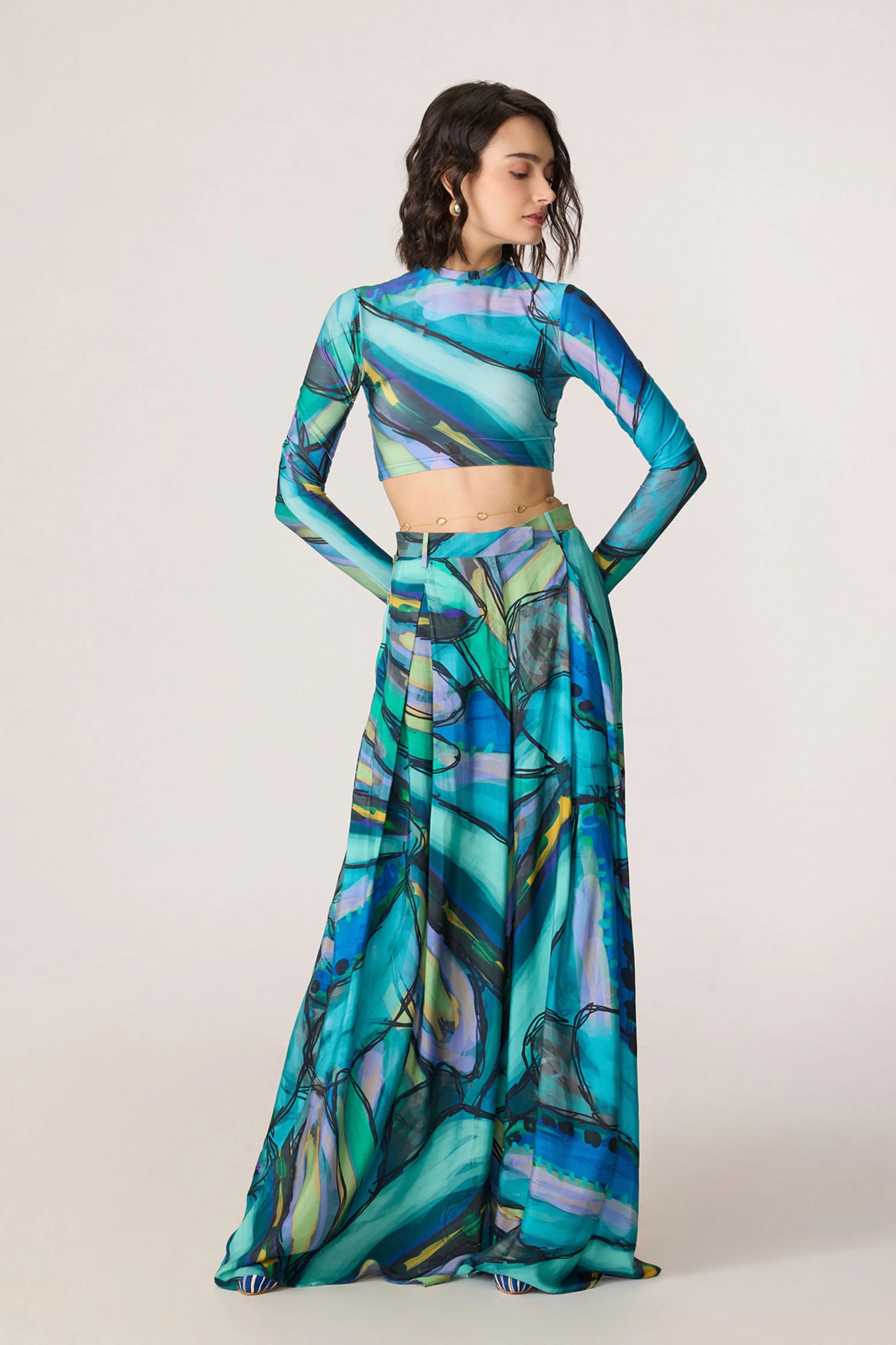 Gigi Blouse With Vellora Palazzo