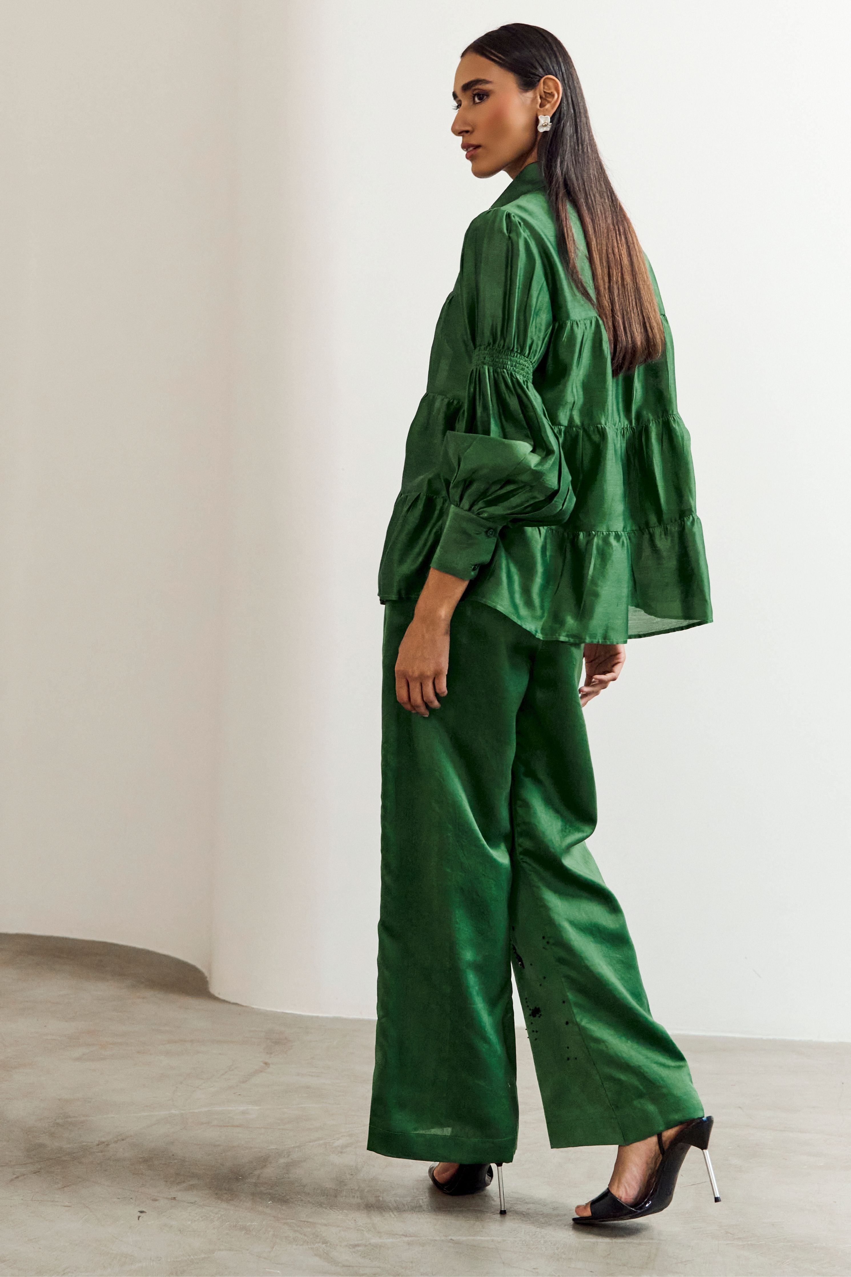 2 Flower Green Coord