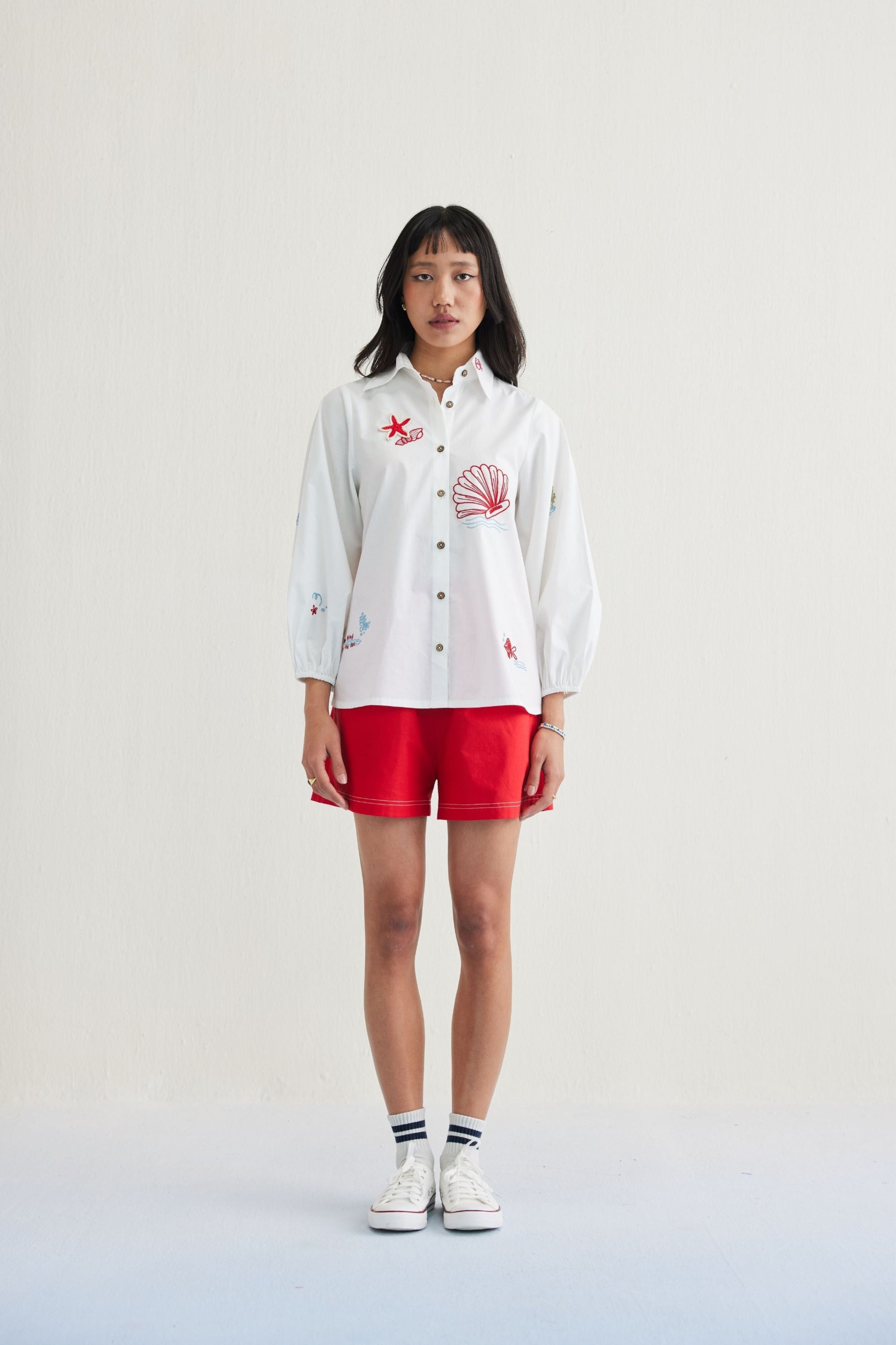 Deepika Reddy In By The Sea Classic Shirt