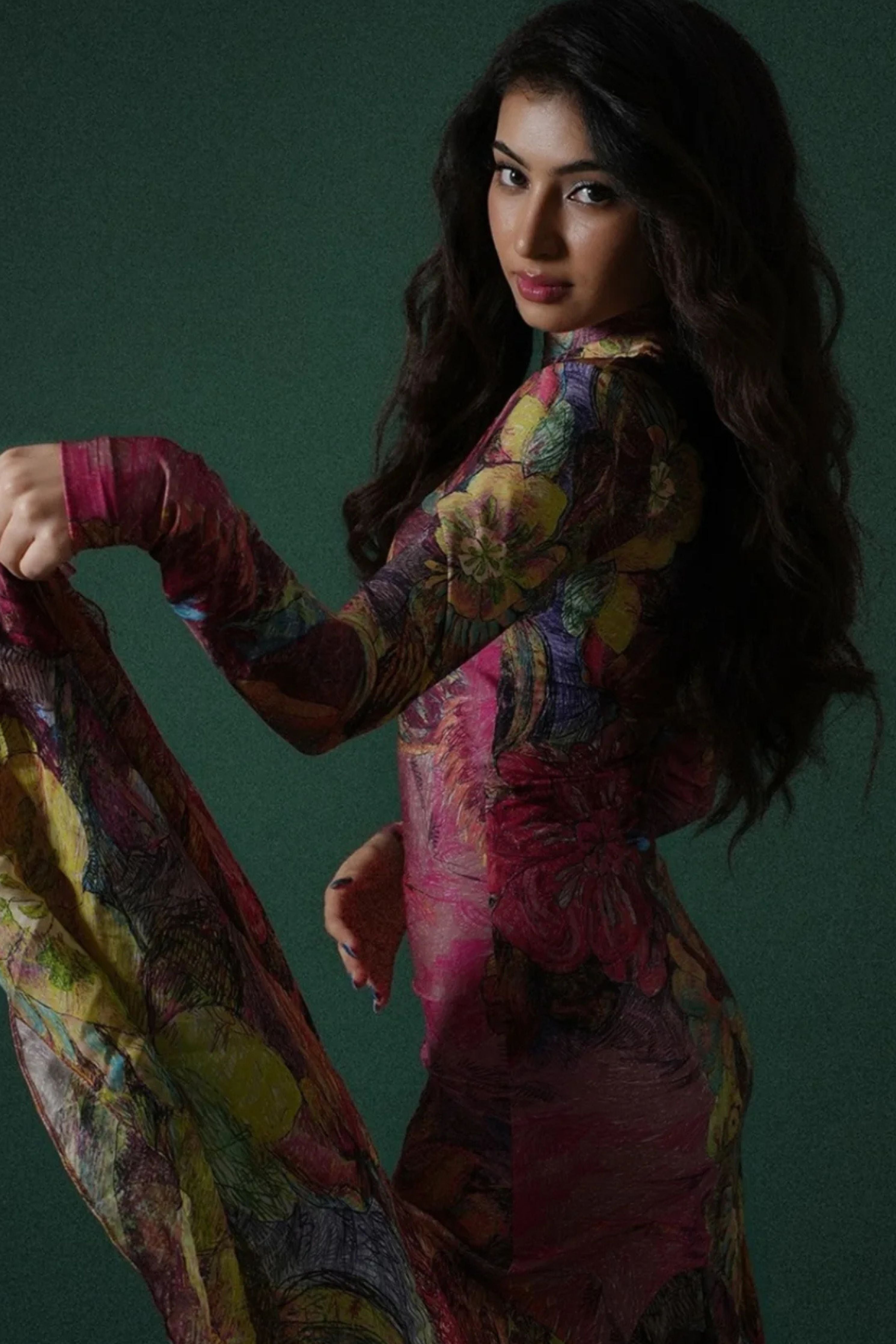 Sara Anjum In Maeva Dress