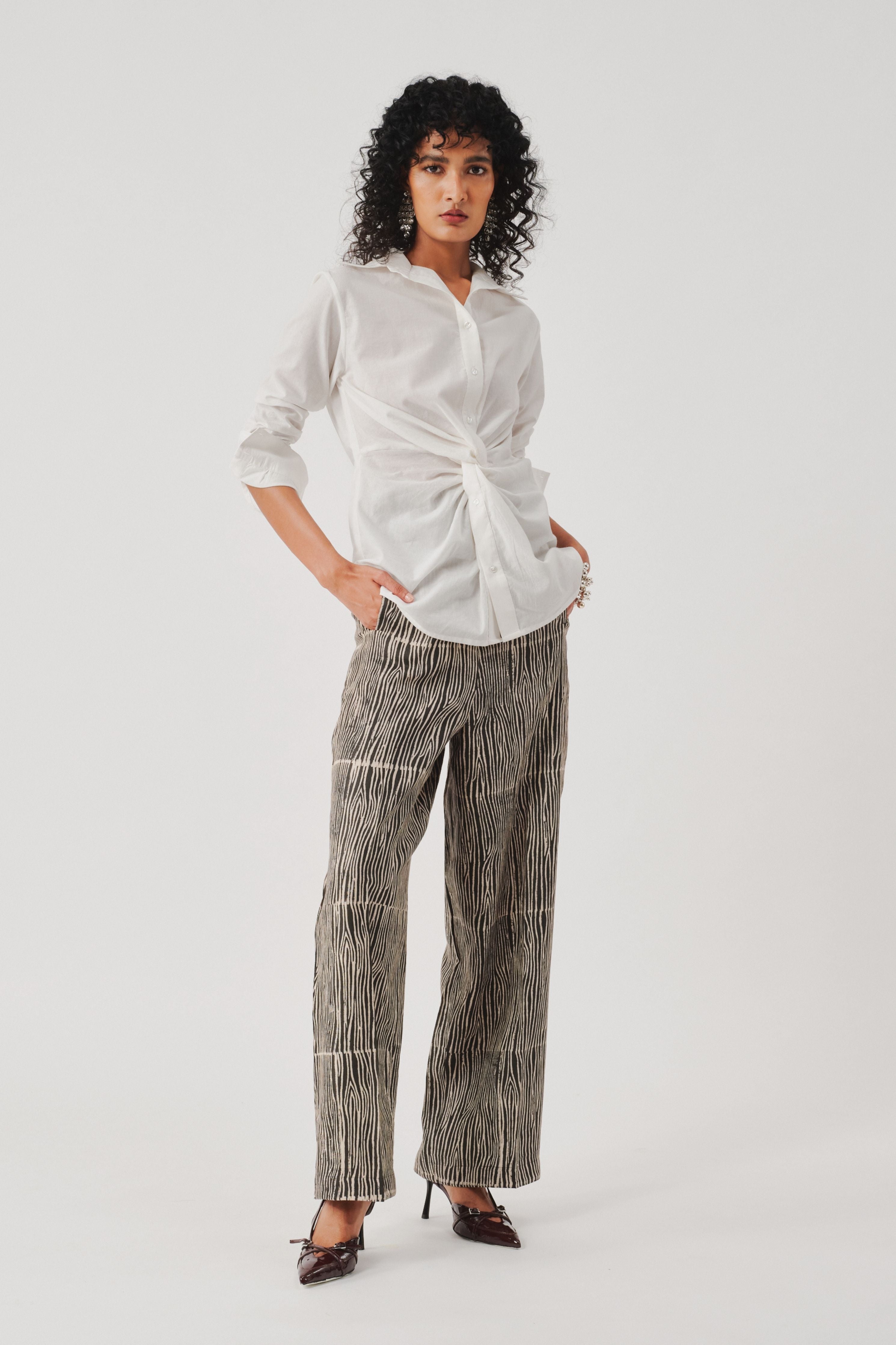 White Organic Cotton Twist Shirt