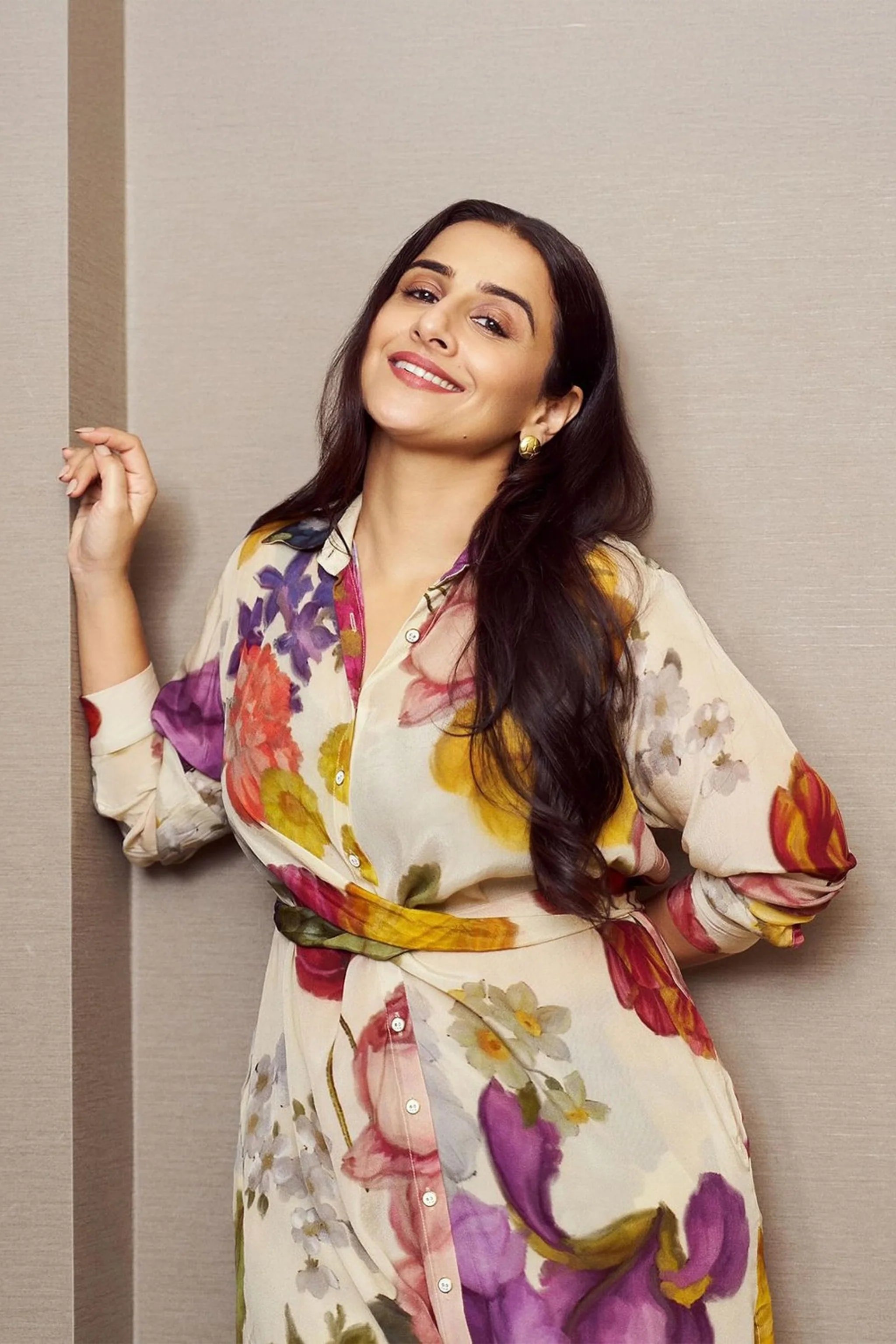 Vidya Balan in Cherimoya Wrap Set