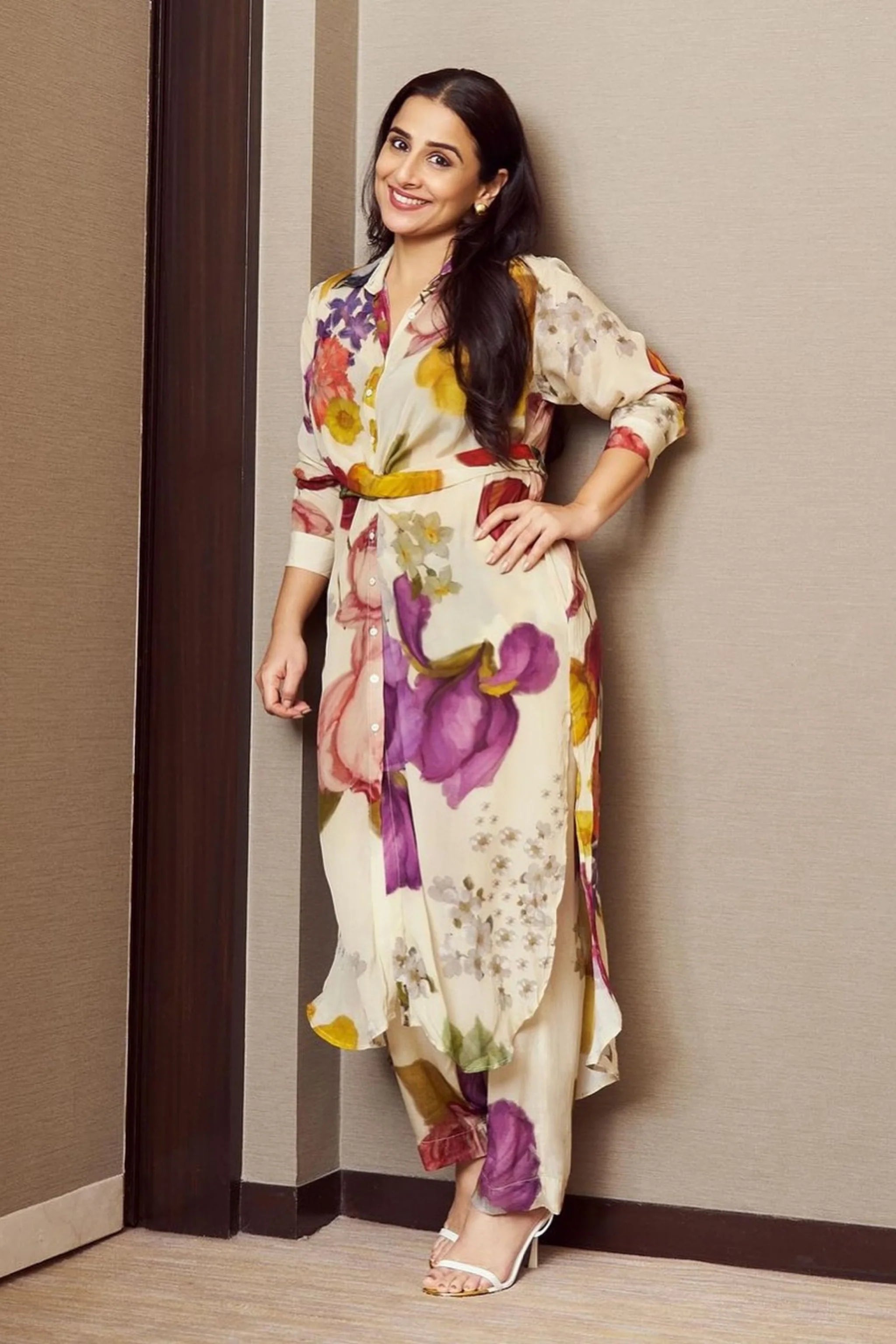 Vidya Balan in Cherimoya Wrap Set