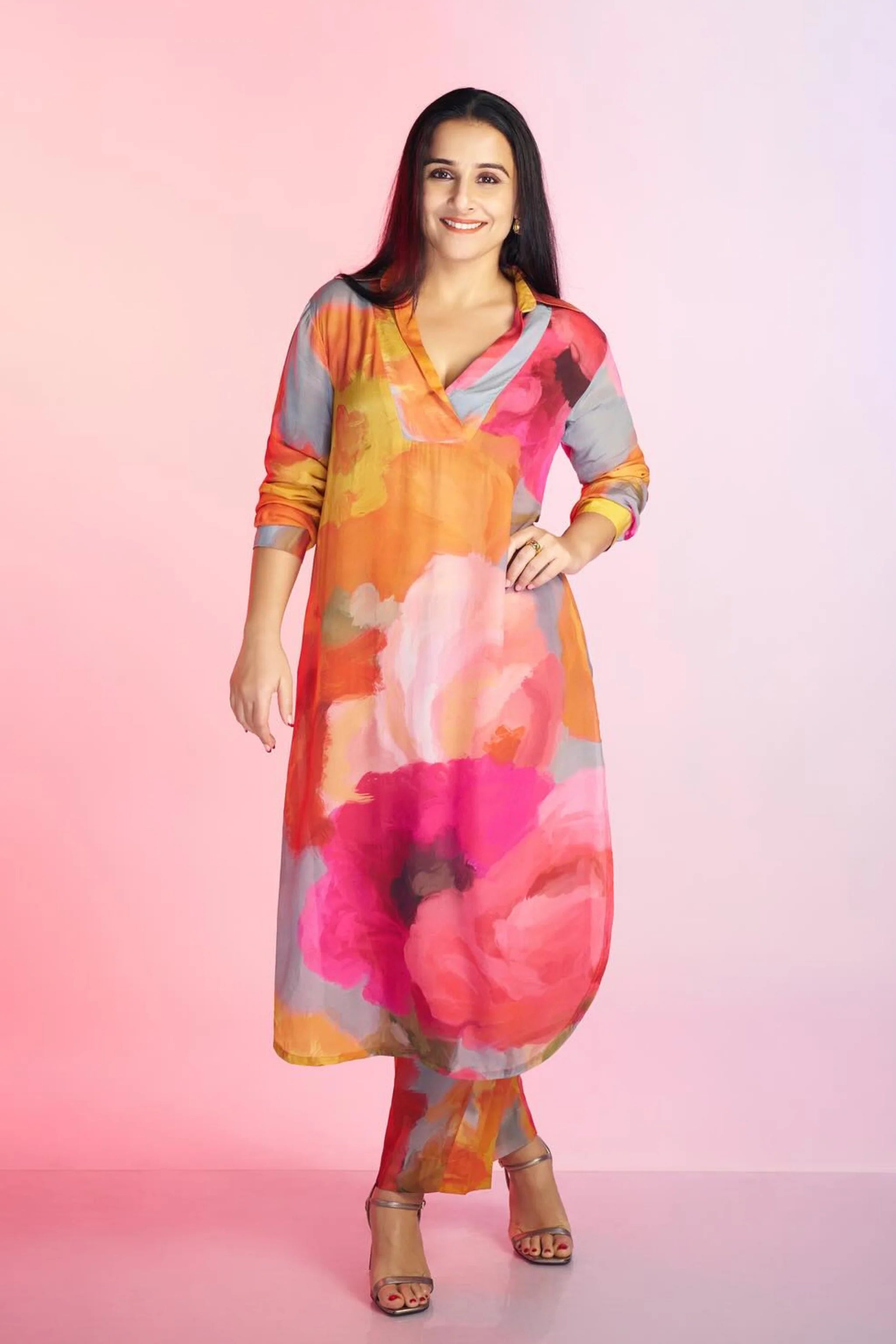 Vidya Balan in Veronica Long Kurta Set
