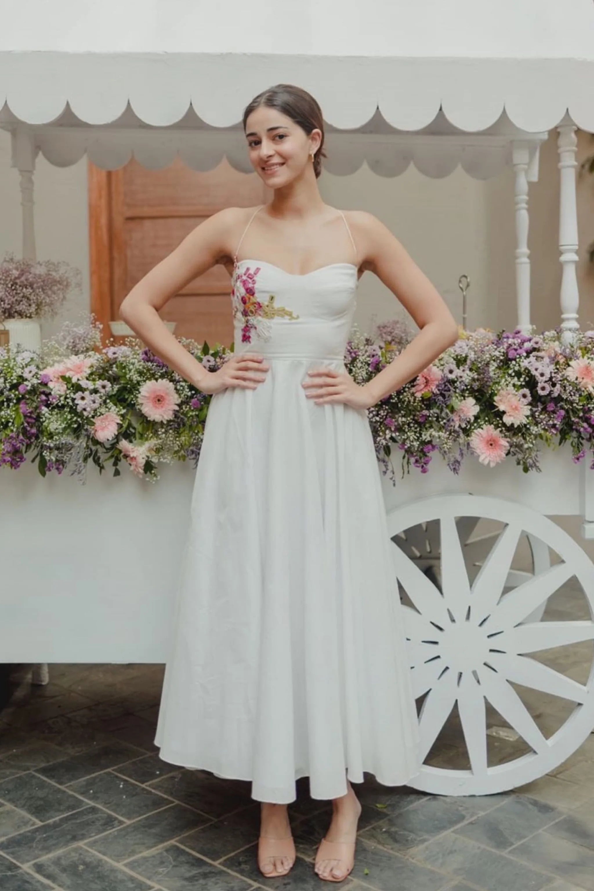Ananya Pandey In White Dress