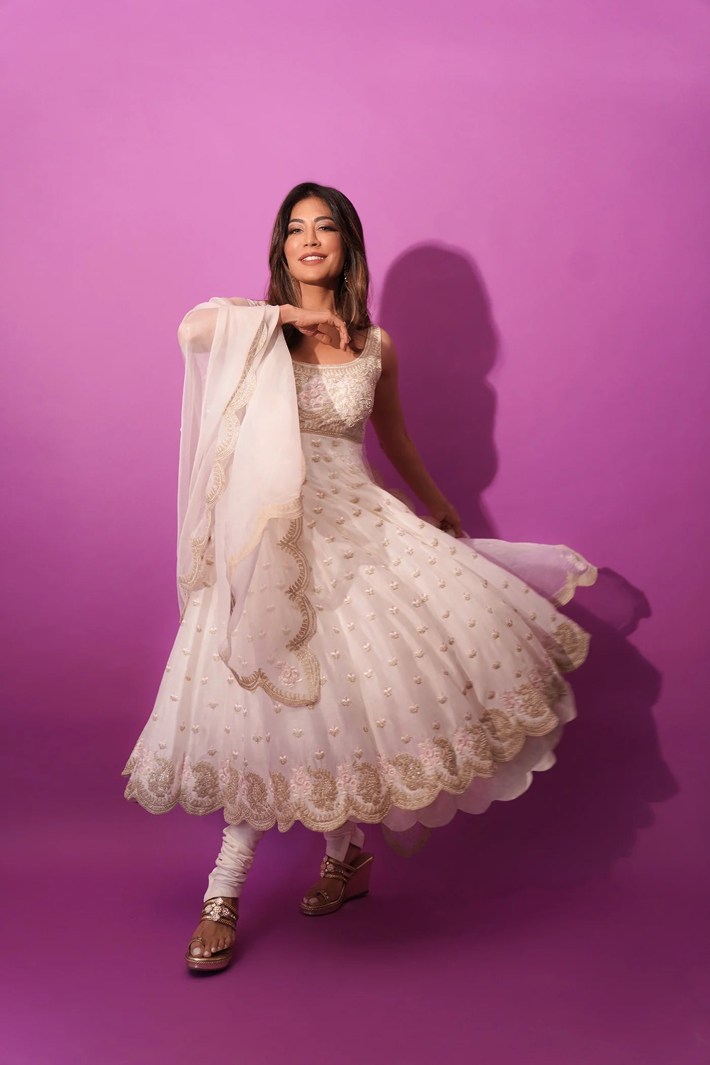 Chitrangda Singh In Wafiya  Anarkali Set
