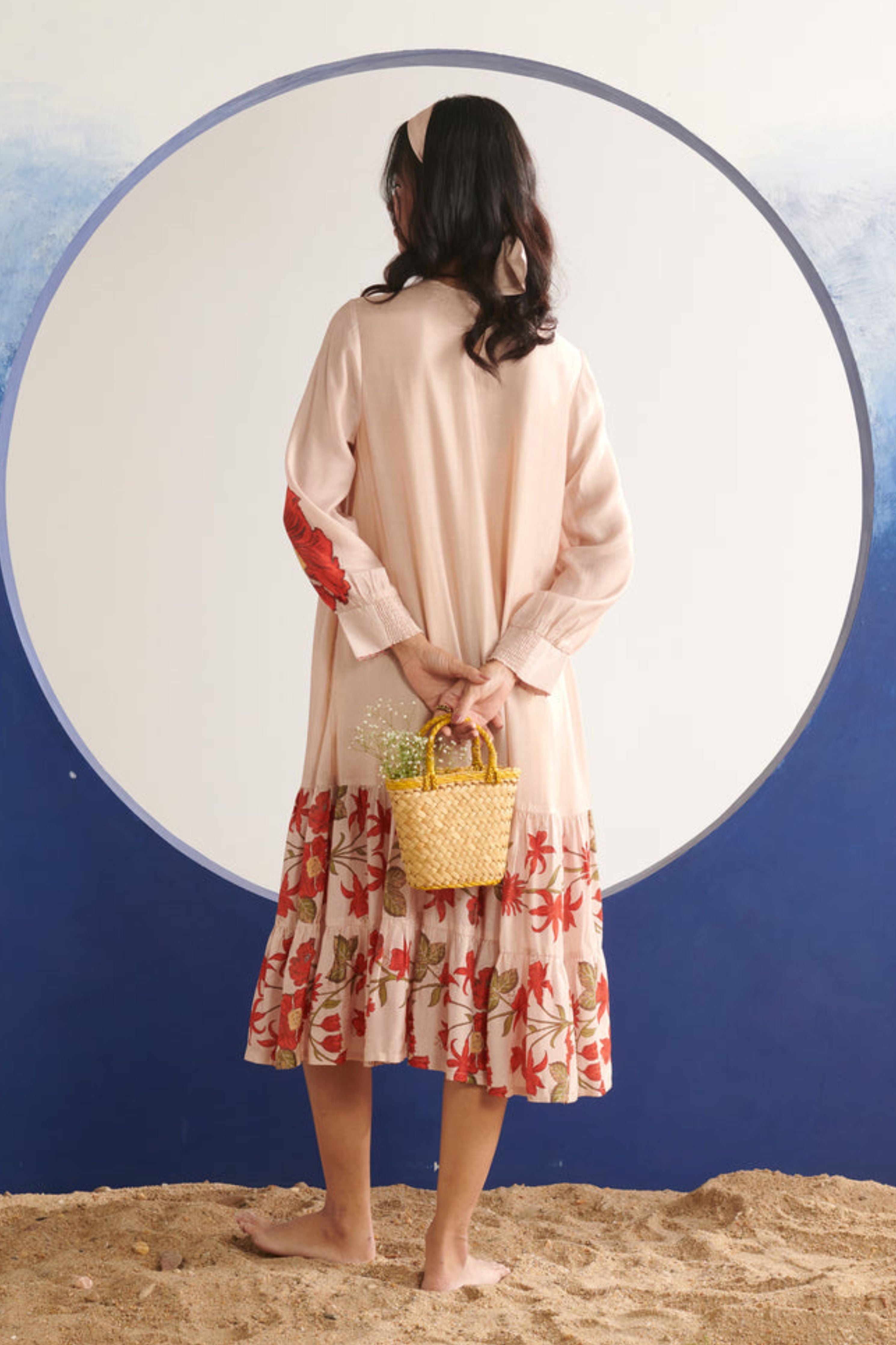 Kara Blush Tiered Dress