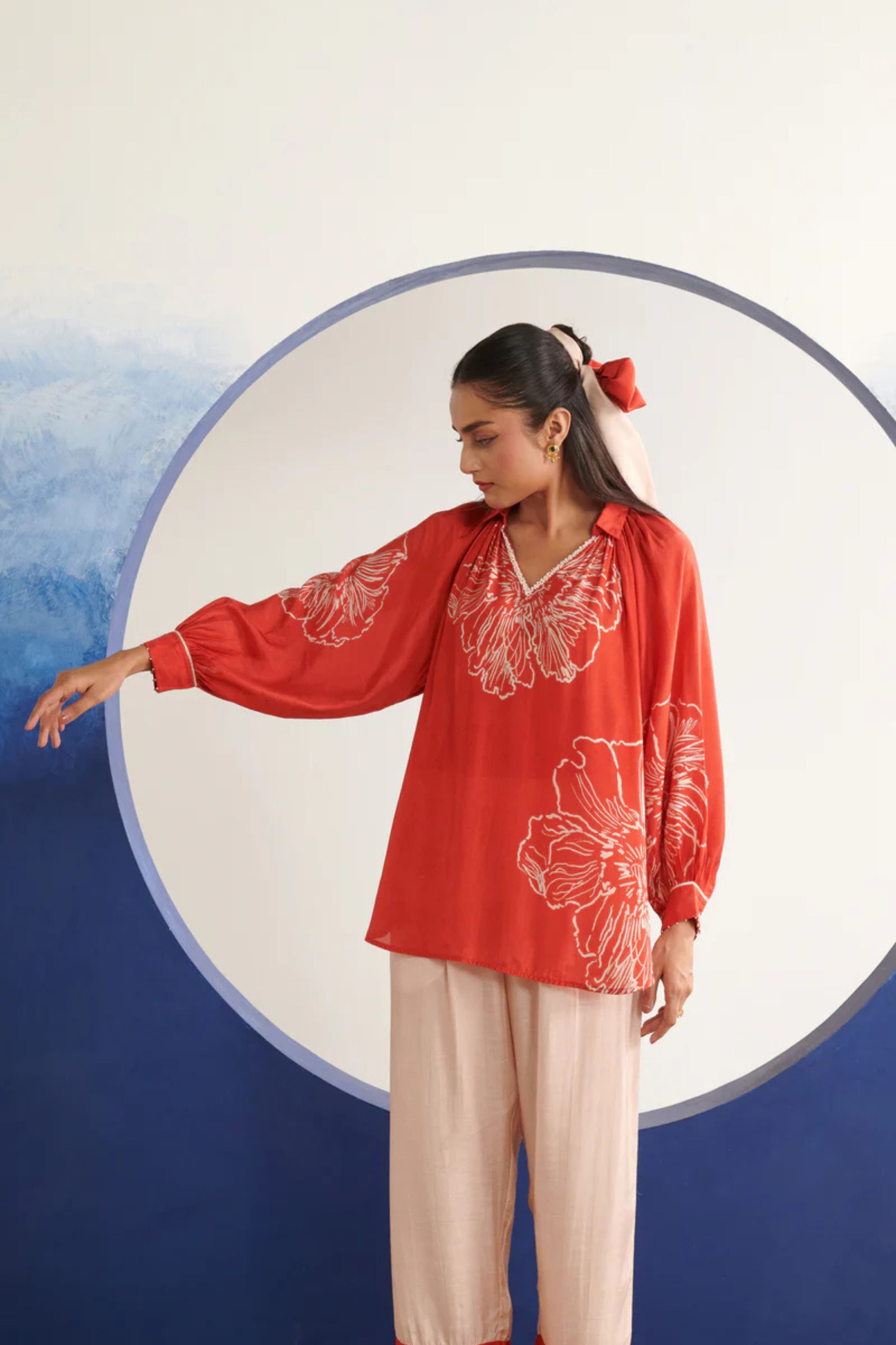 Alaya Coral Top