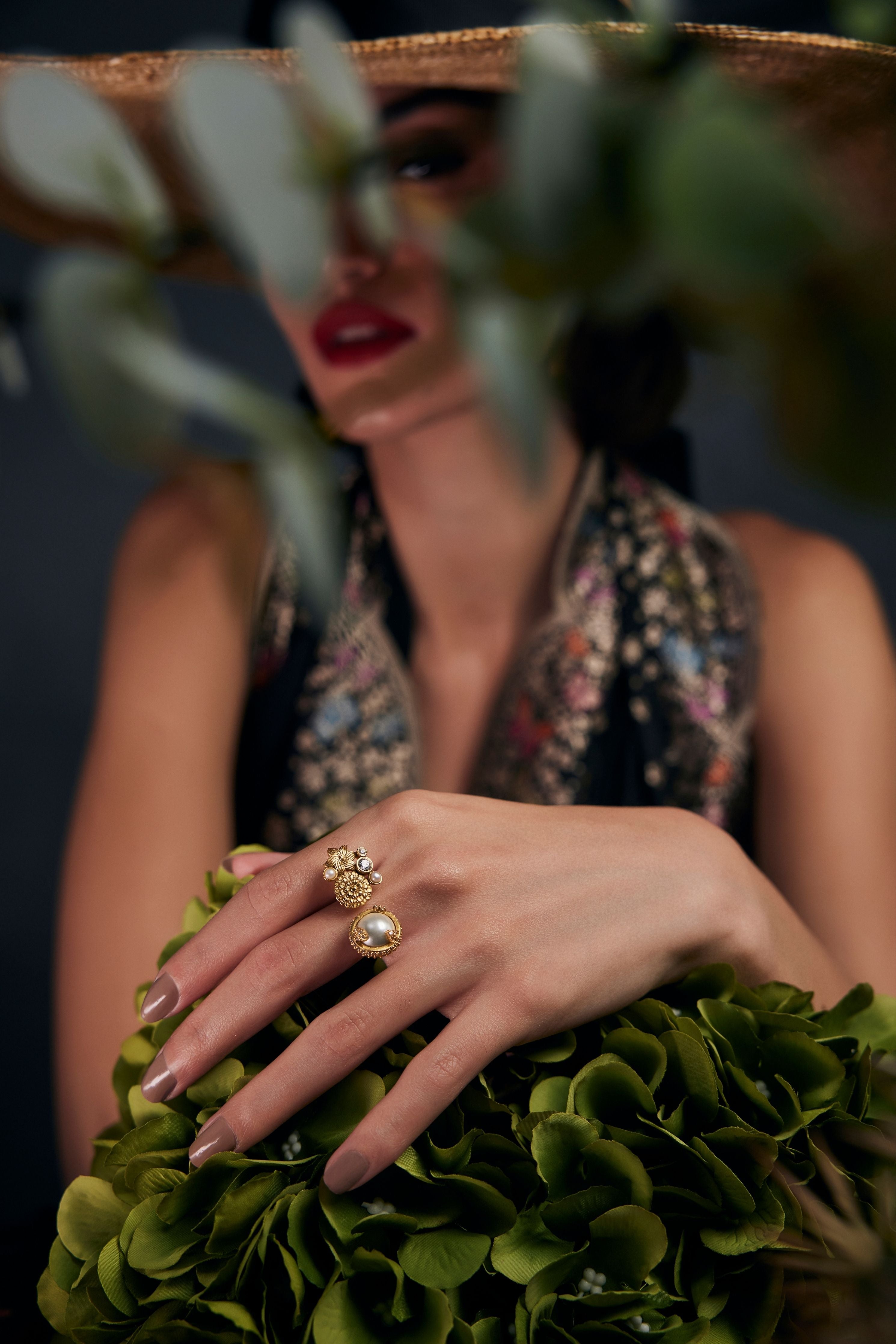 Opaline Statement Ring