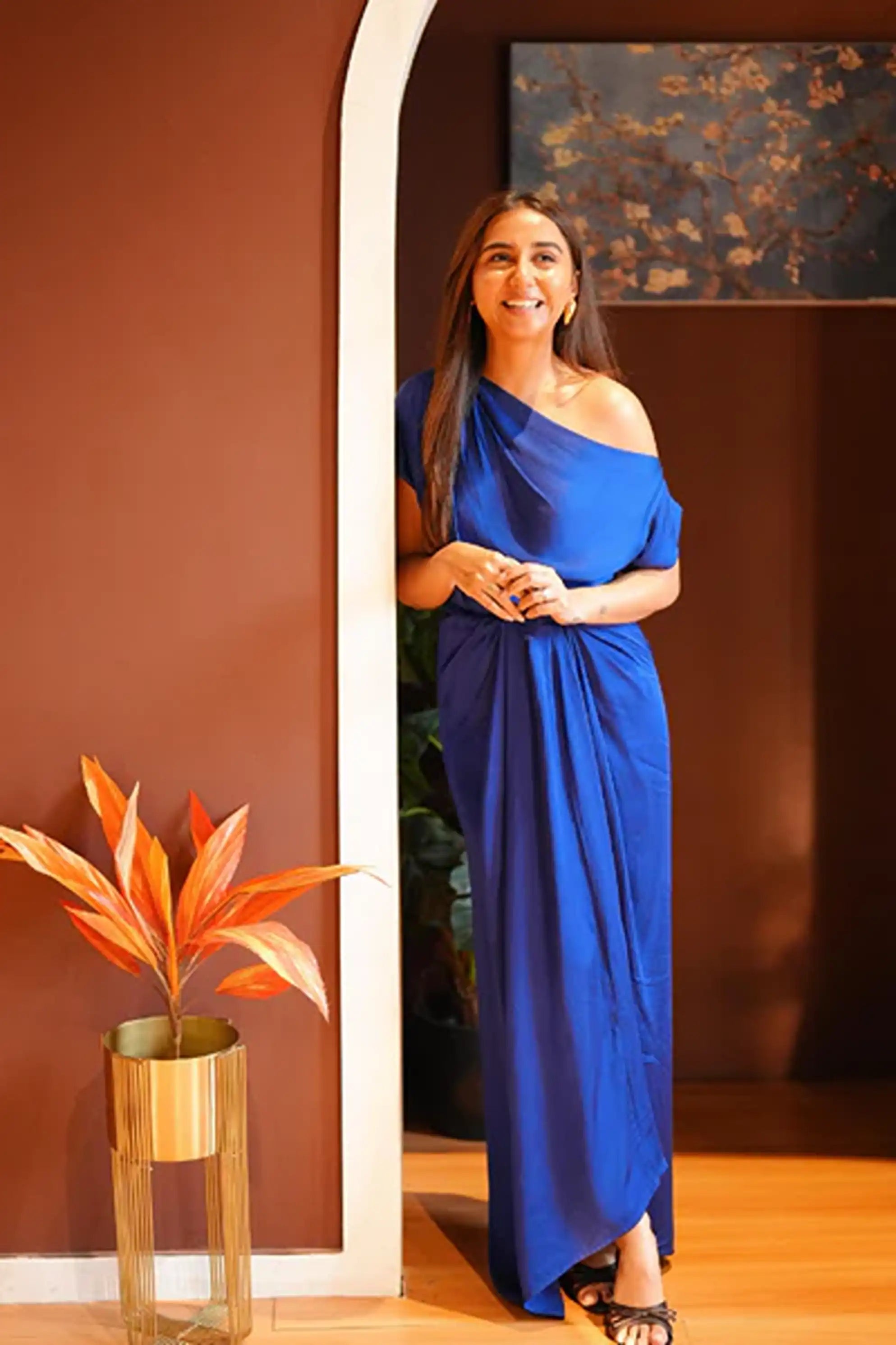 Prajakta Koli In Maya Set In Blue