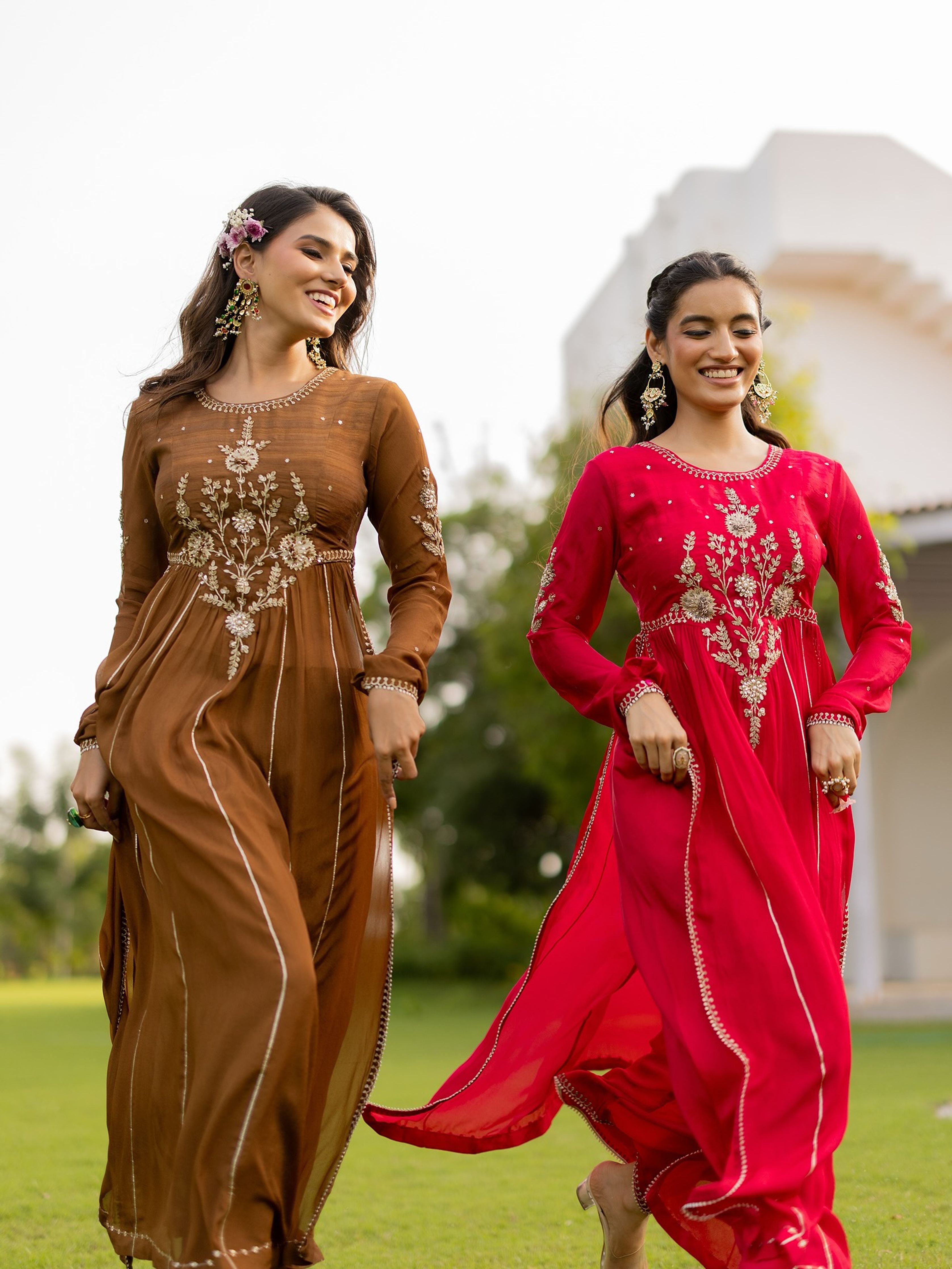 Cherry Red Kurta Set