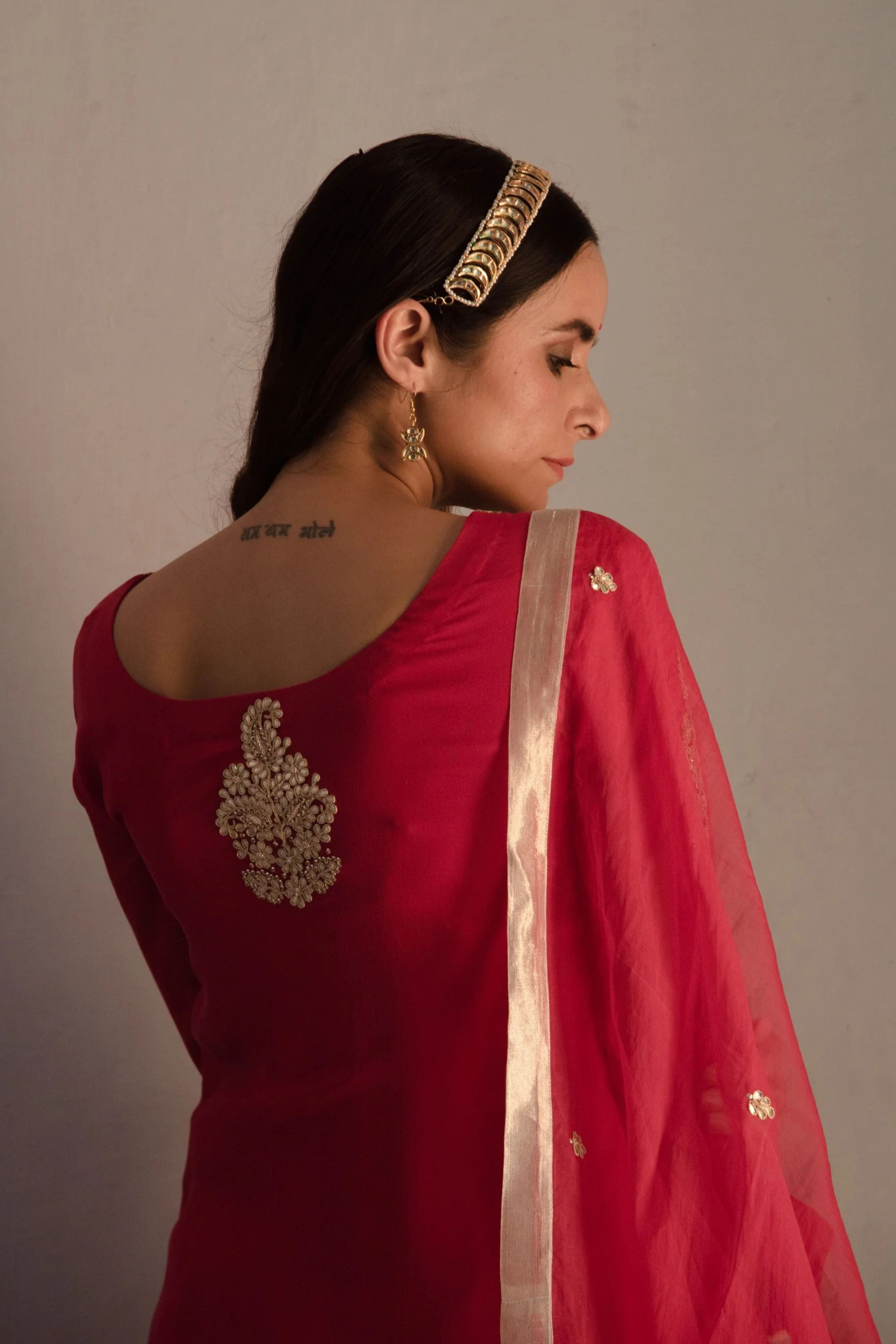 Deep Red Kurta Set